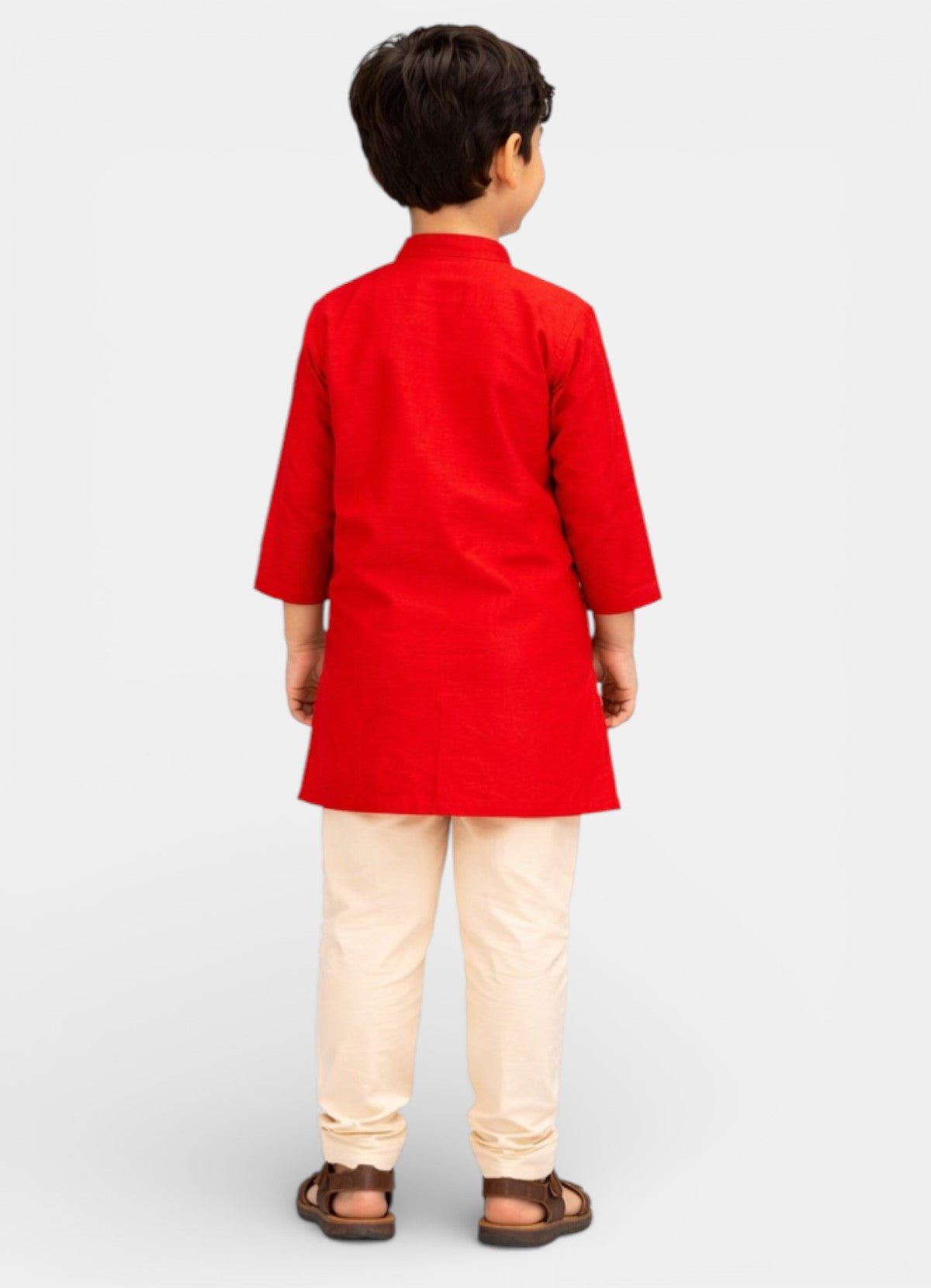 TATTVA Boys Cotton Solid Ethnic Kurta
