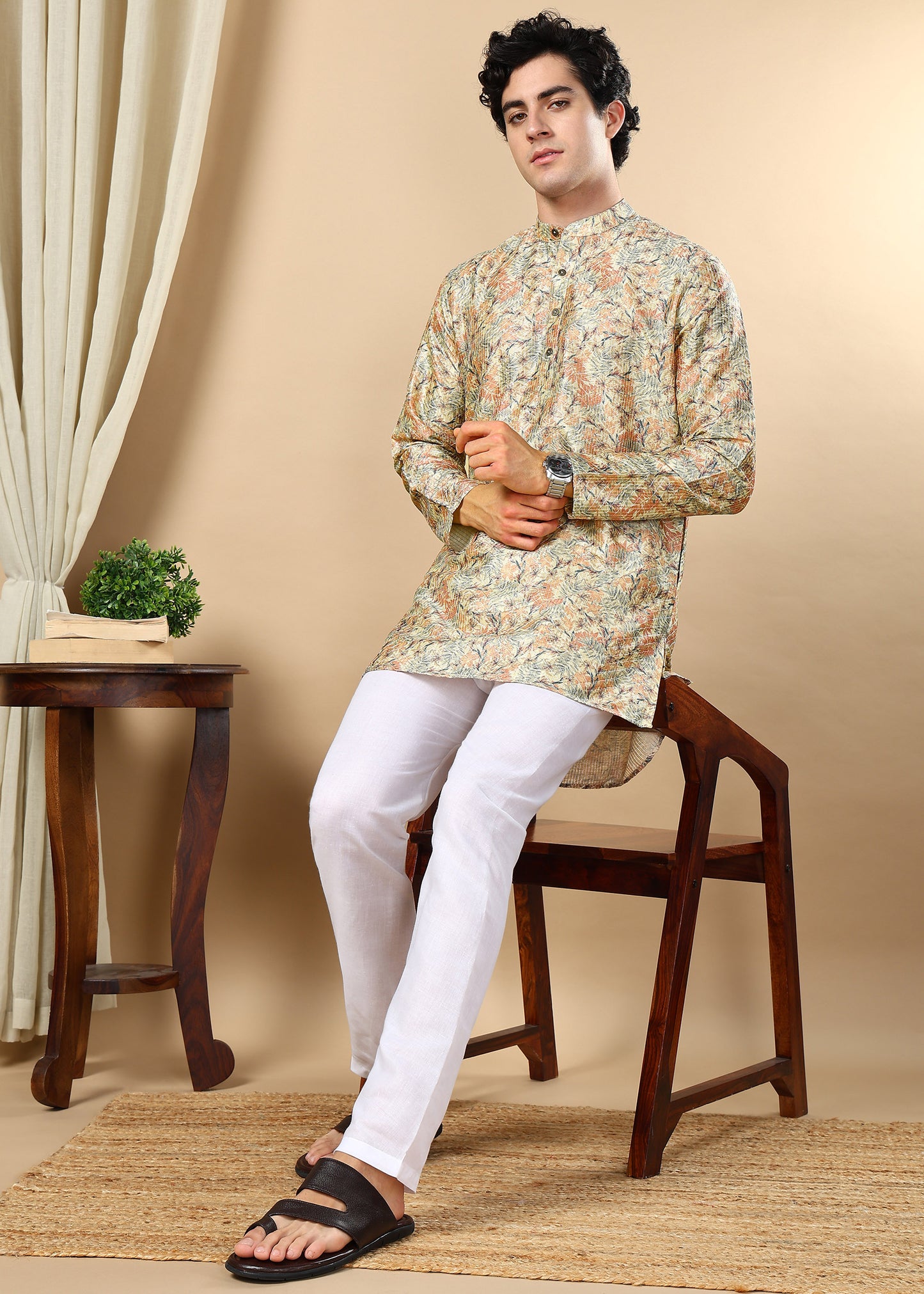 Tattva Multi Color Printed Short Kurta