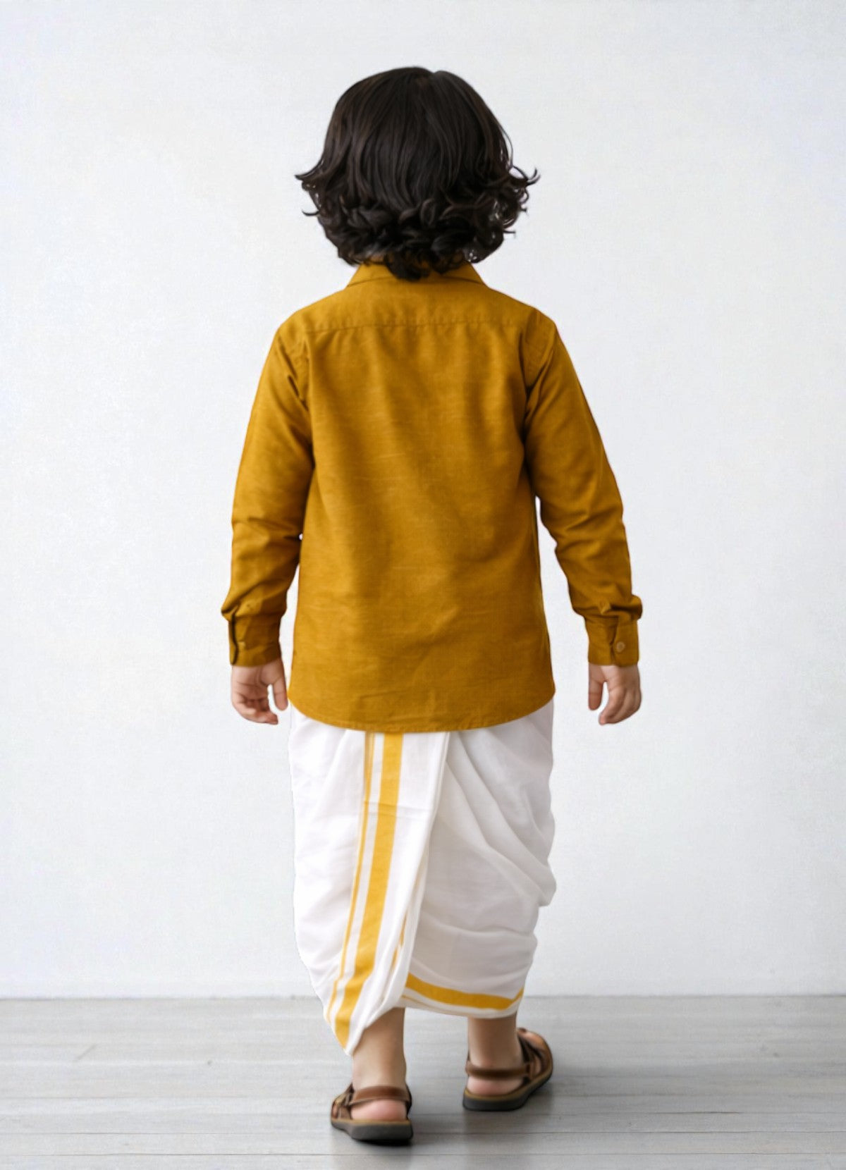 TATTVA Boys Solid Cotton Full Sleeves Shirt
