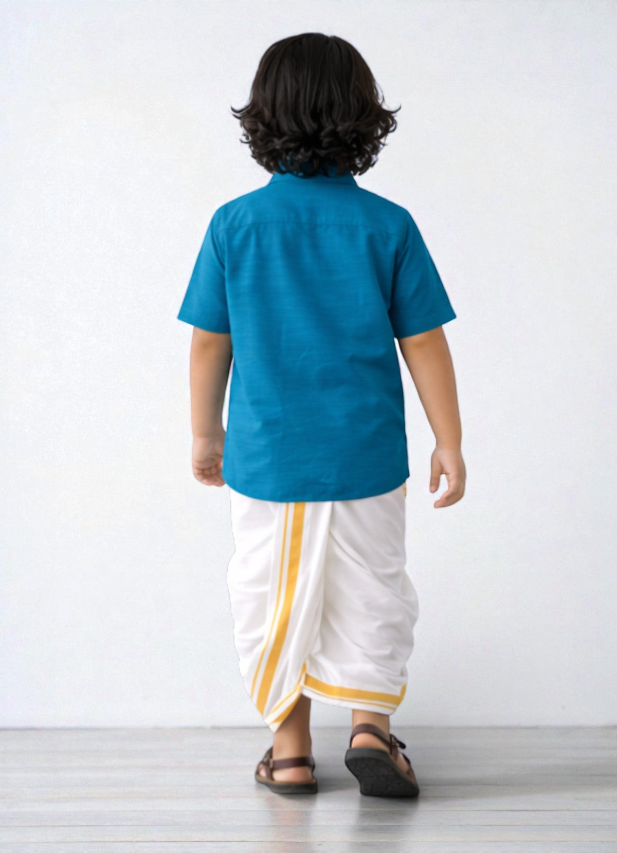 TATTVA Boys Solid Cotton Half Sleeves Shirt