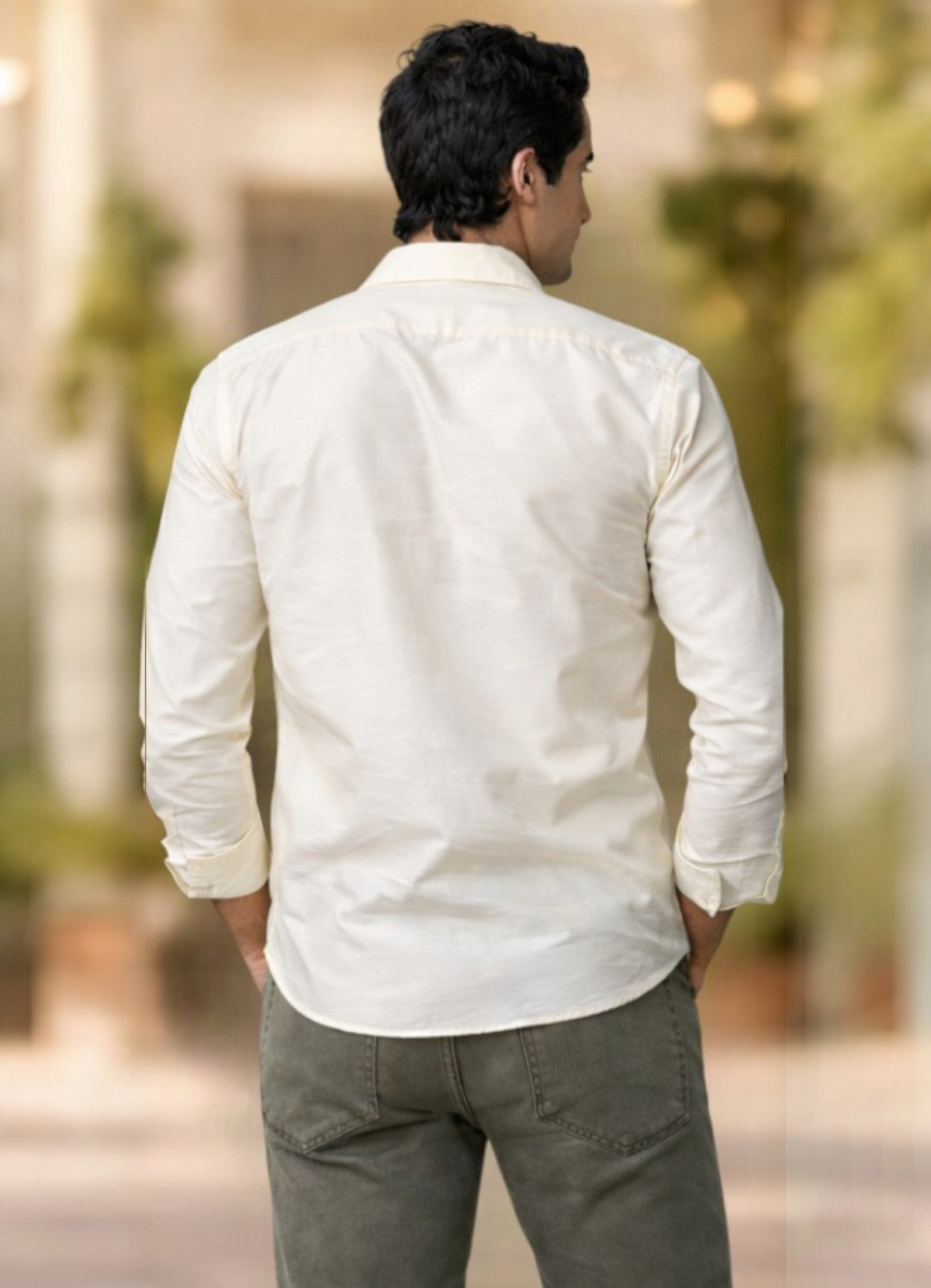 Tattva Men Solid Premium Polyester Casual Shirt
