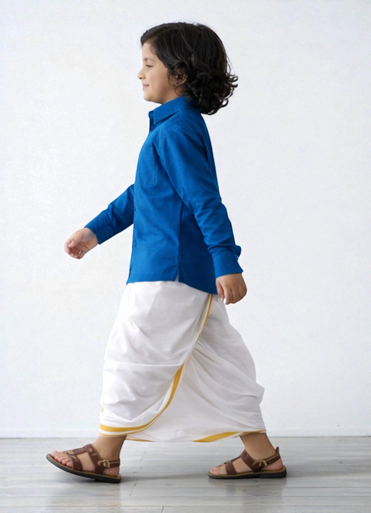 TATTVA Boys Solid Cotton Full Sleeves Shirt
