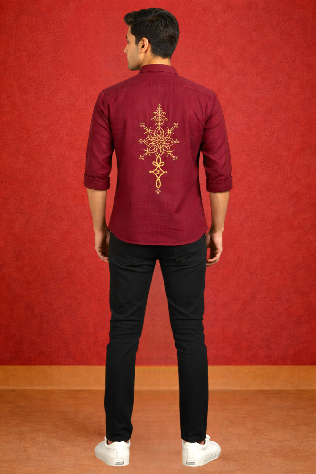 Tattva Men Premium Cotton Printed Straight Kurta