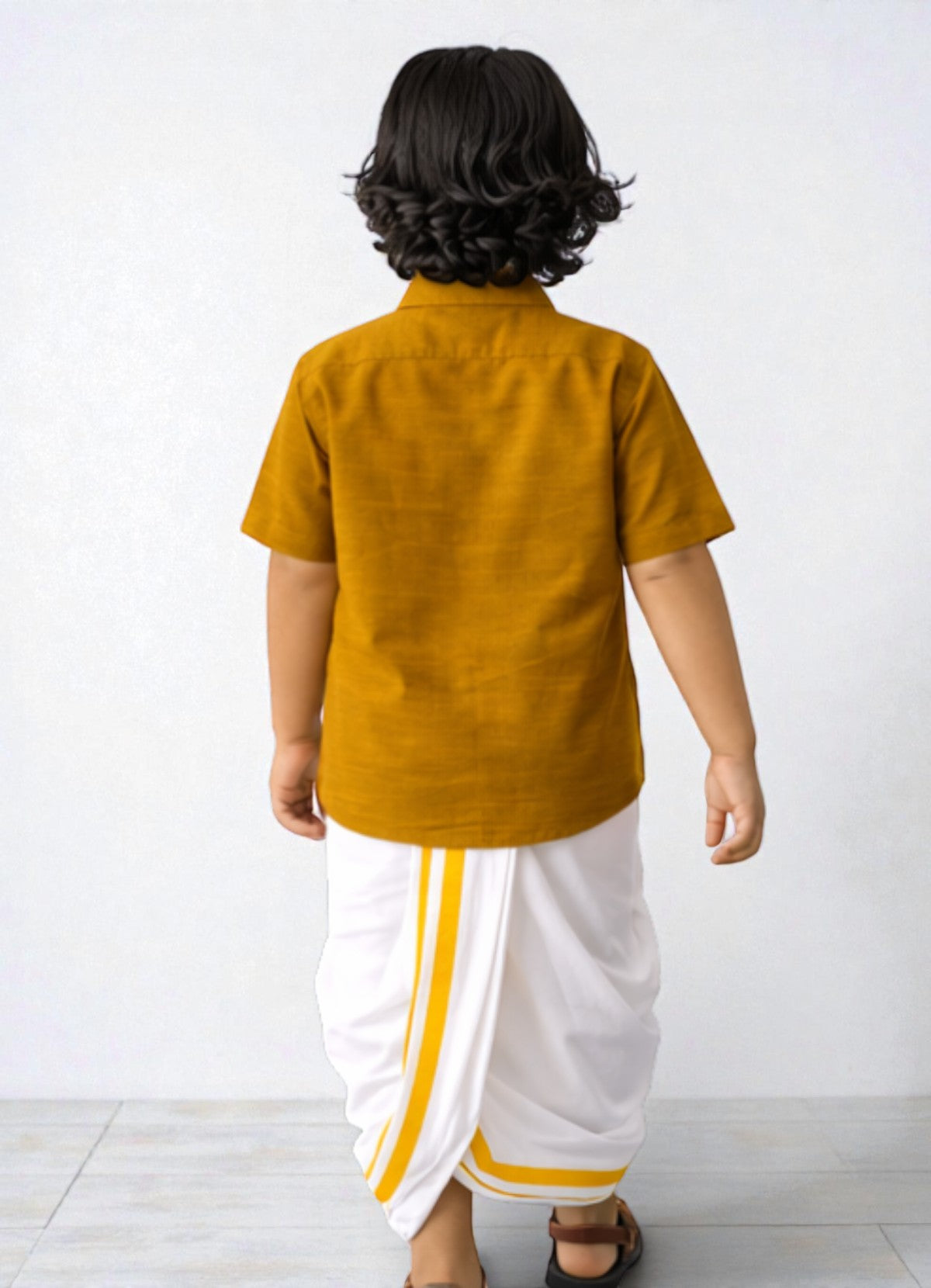 TATTVA Boys Solid Cotton Half Sleeves Shirt