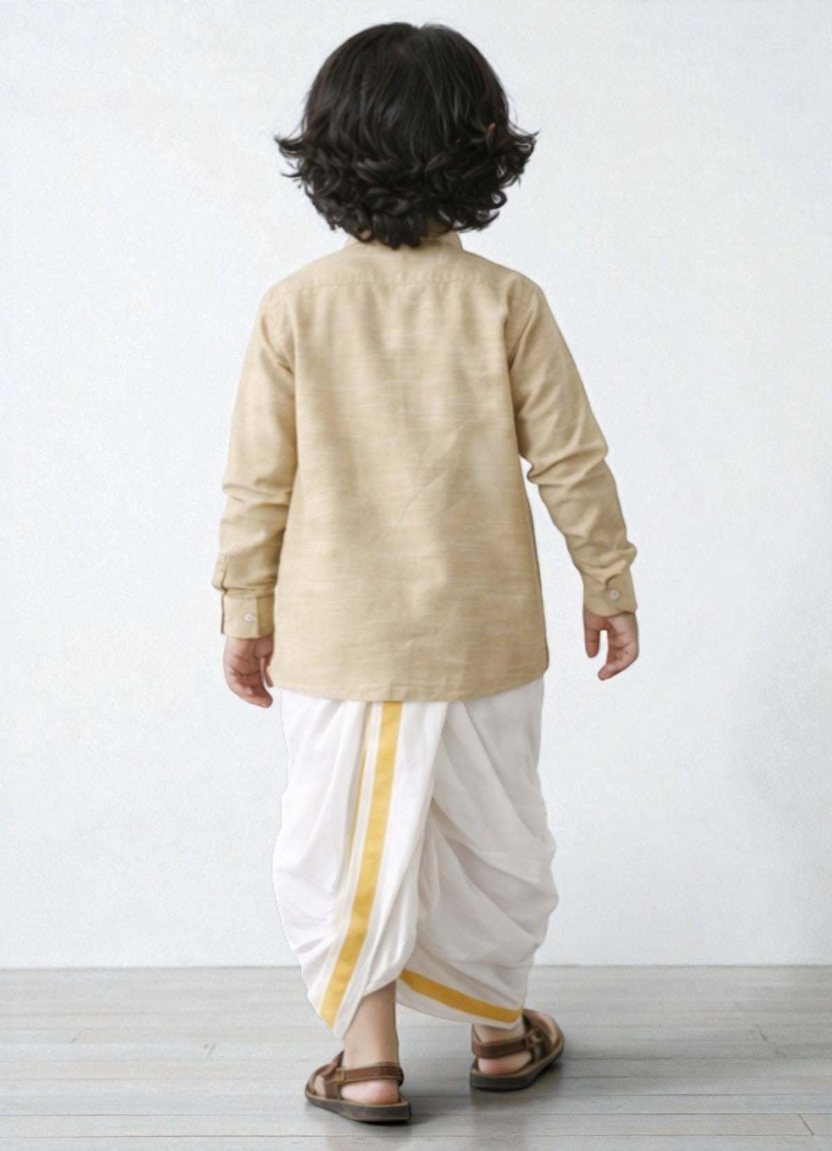 TATTVA Boys Solid Cotton Full Sleeves Shirt