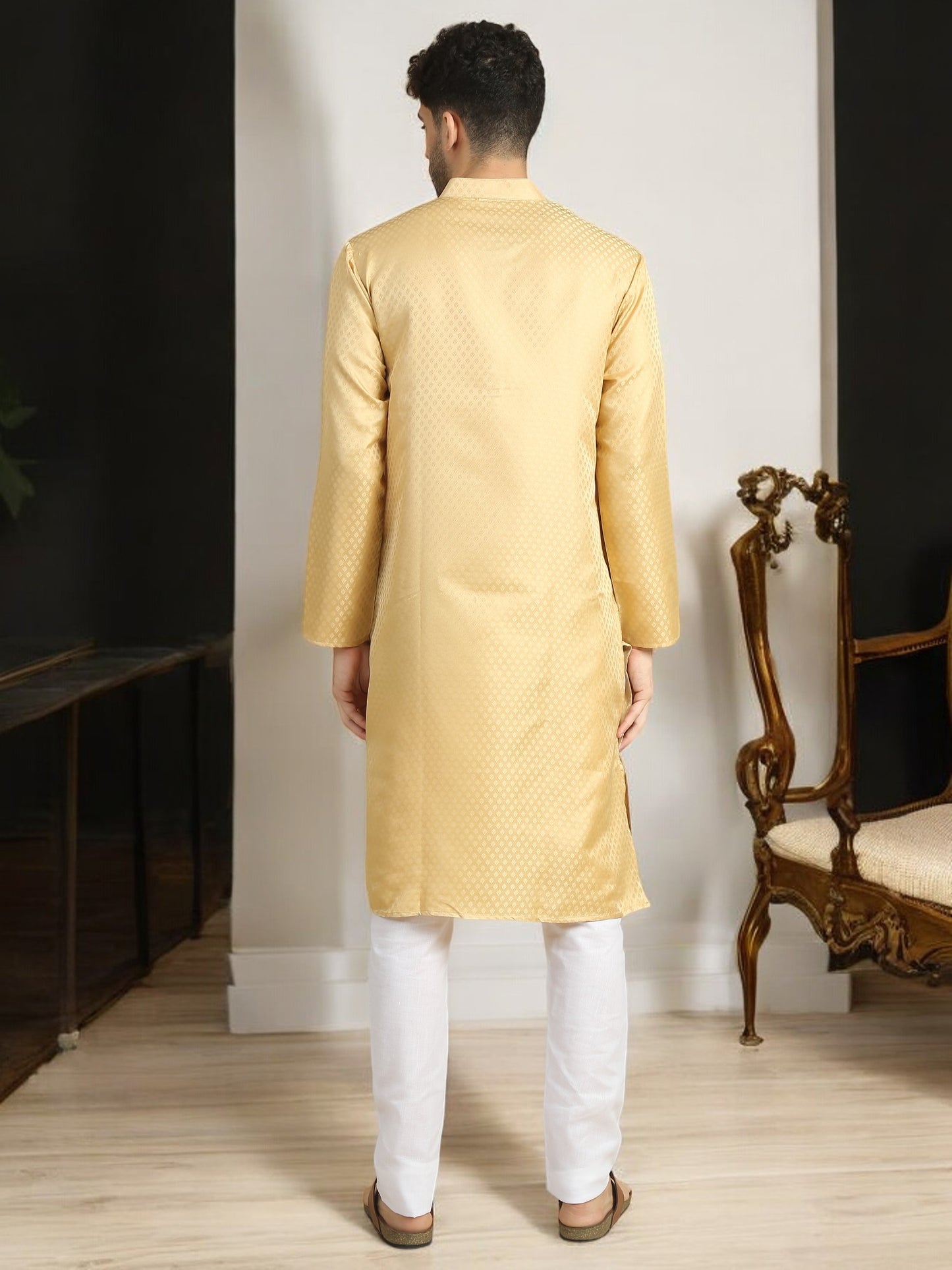 Tattva  Men Polyester Kurta Pyjama Set