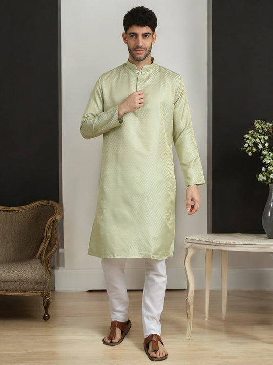 Tattva  Men Polyester Kurta Pyjama Set