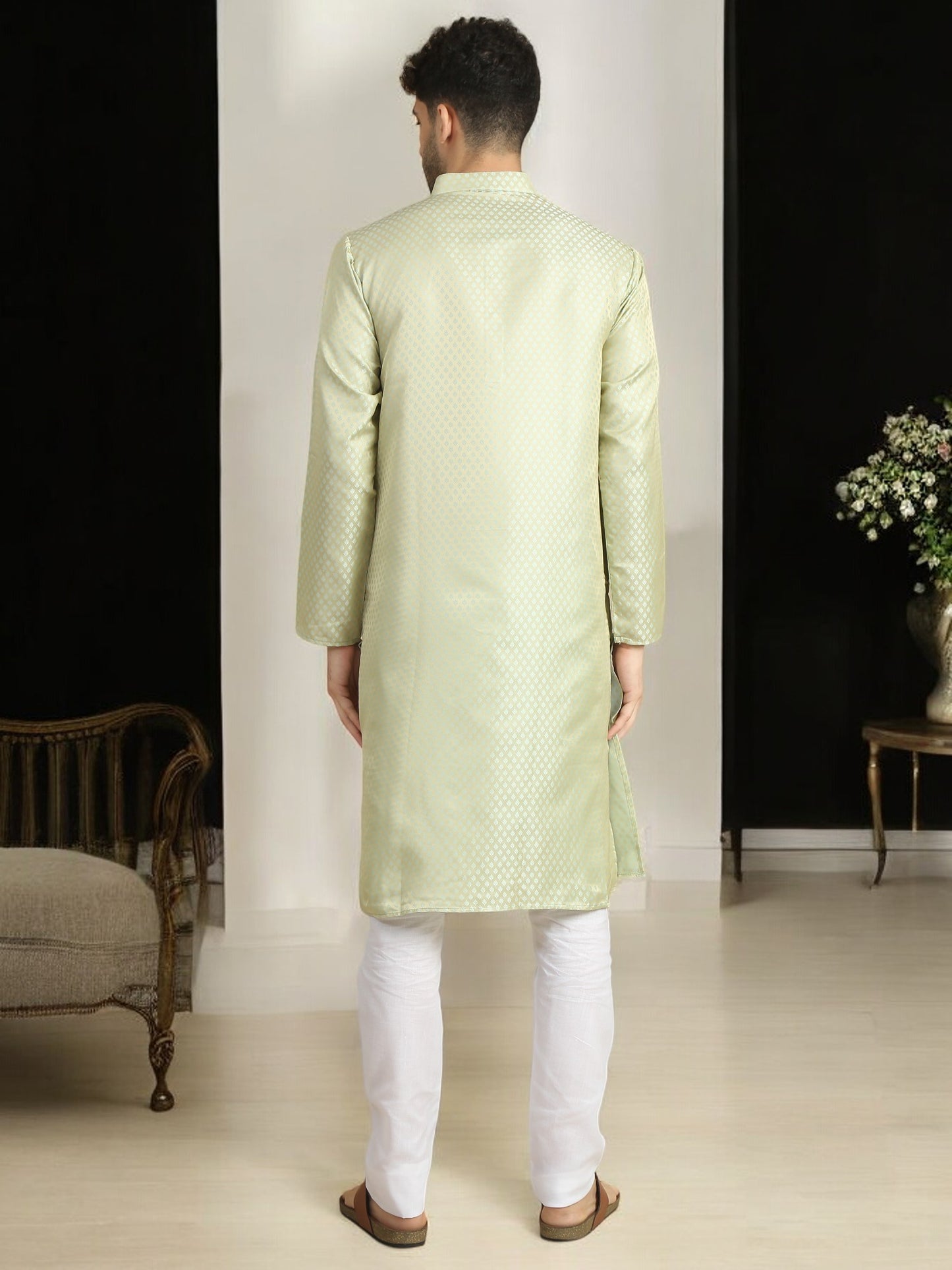 Tattva  Men Polyester Kurta Pyjama Set