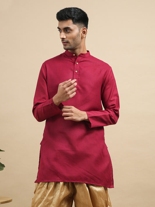 Tattva Maroon Short Kurta with Pyjamas