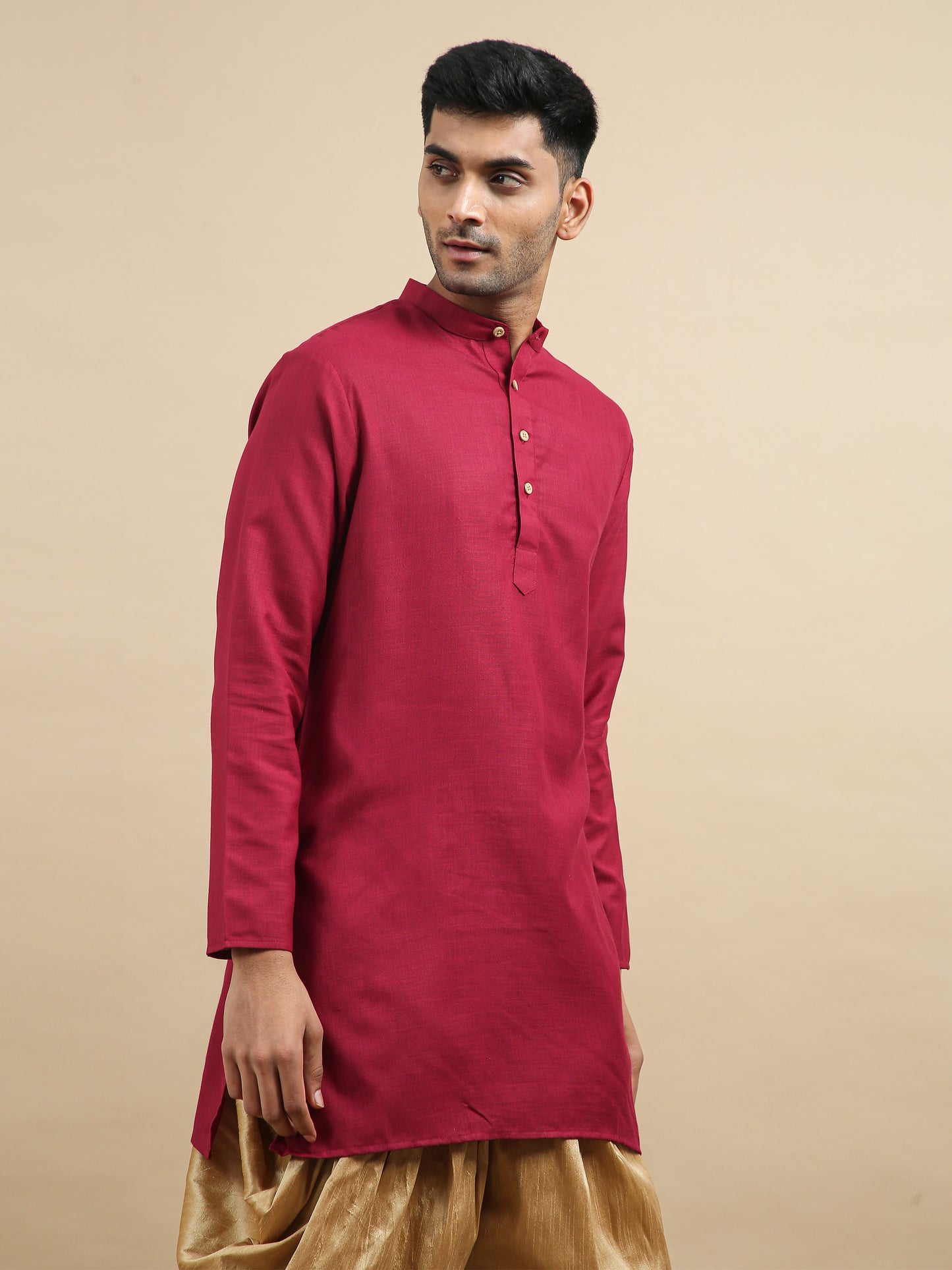 Tattva Maroon Short Kurta with Pyjamas