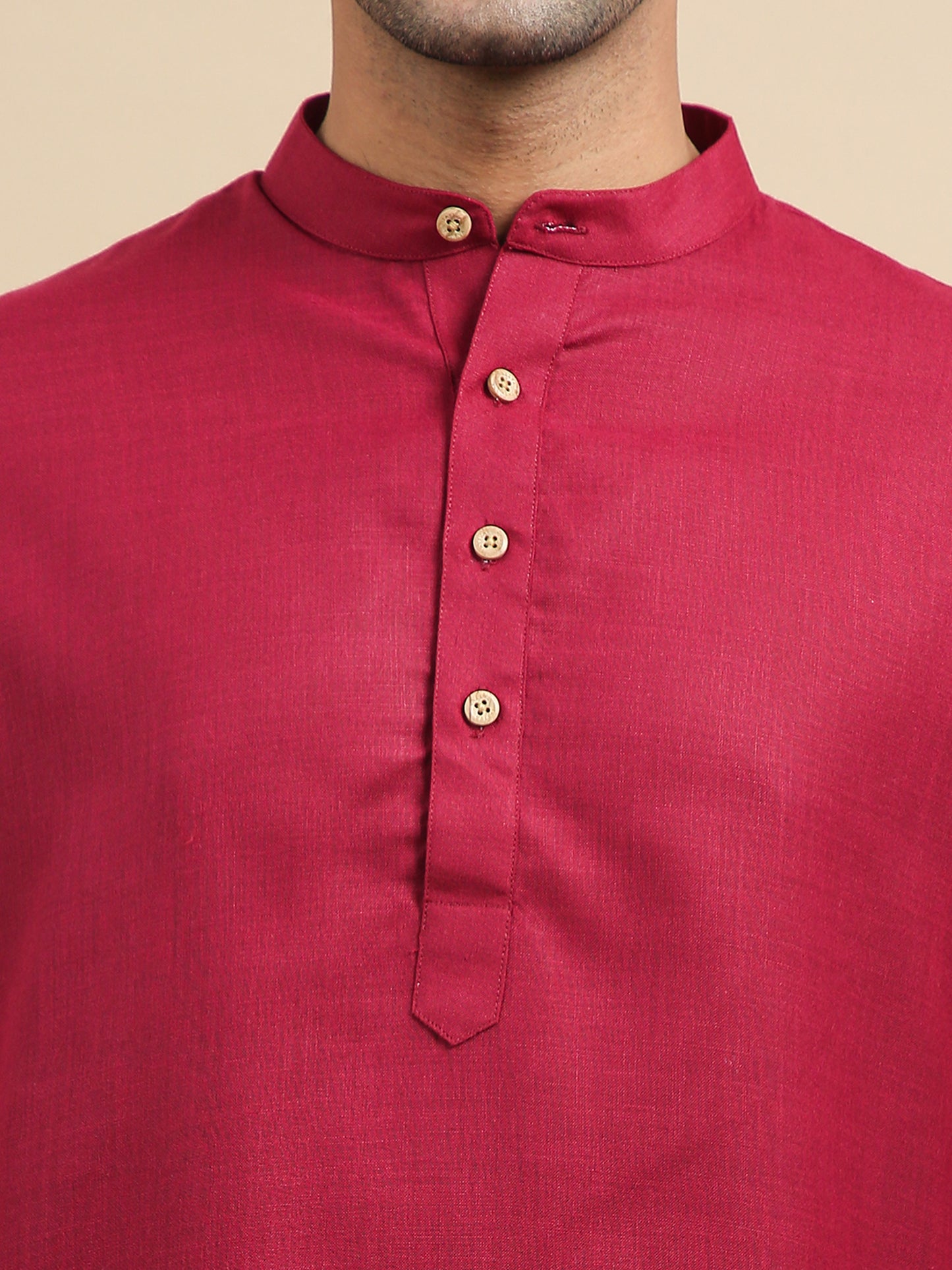 Tattva Maroon Short Kurta with Pyjamas