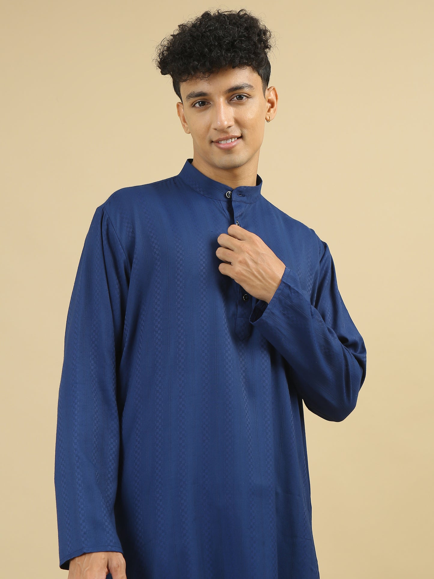 Tattva Men Cotton Blend Kurta Pyjama Set