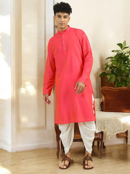 Tattva Men Cotton Blend Kurta Pyjama Set