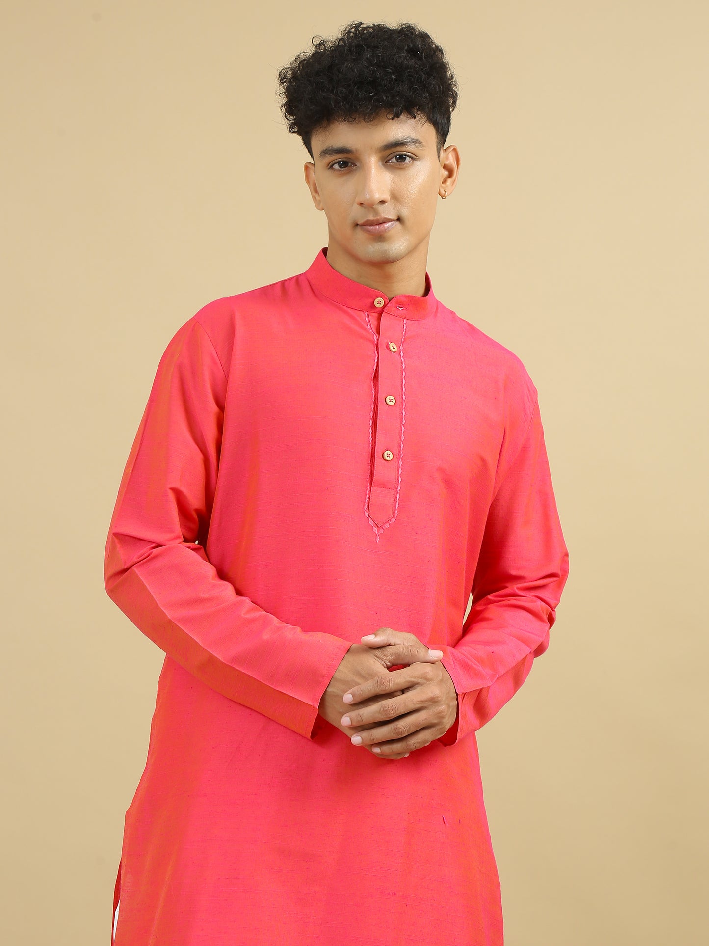 Tattva Men Cotton Blend Kurta Pyjama Set