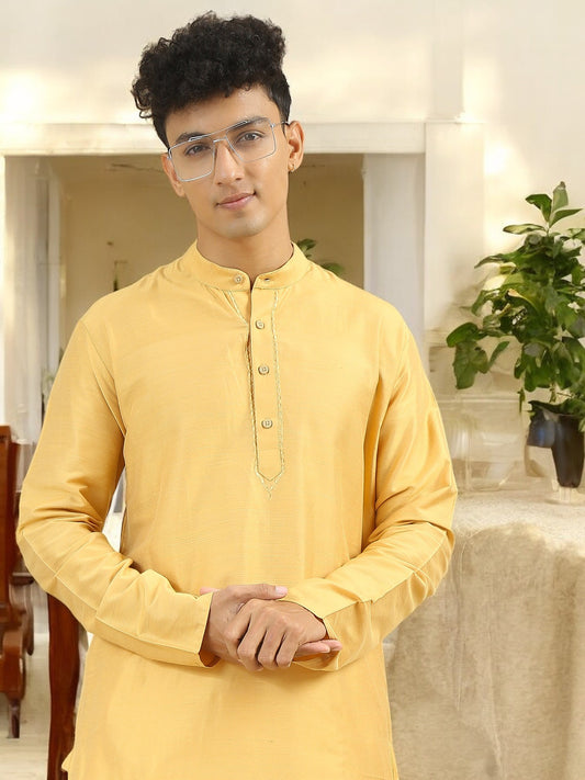 Tattva Men Cotton Blend Kurta Pyjama Set