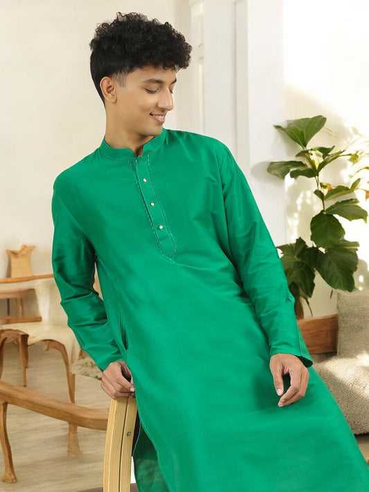 Tattva Men Cotton Blend Kurta Pyjama Set