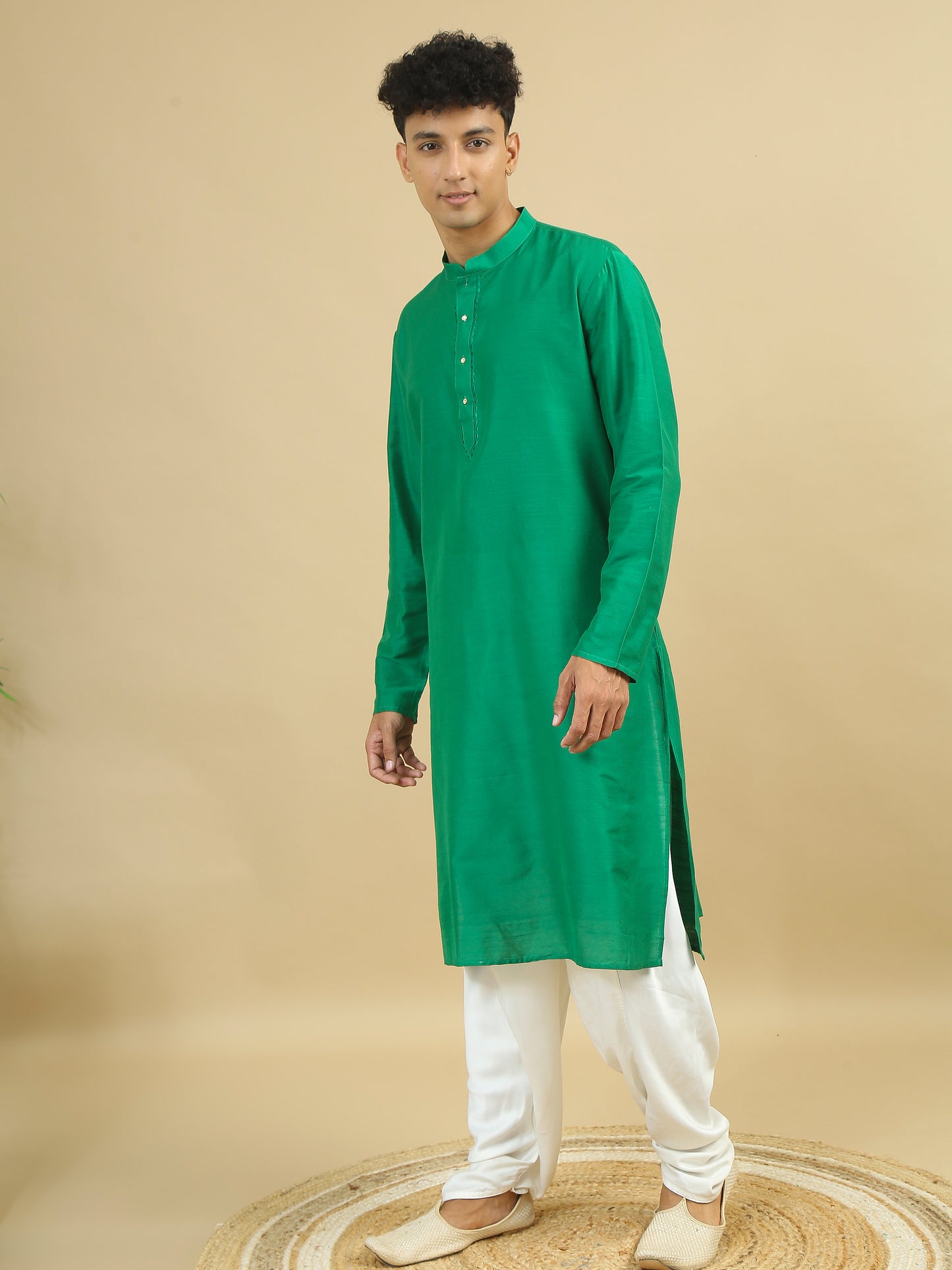 Tattva Men Cotton Blend Kurta Pyjama Set