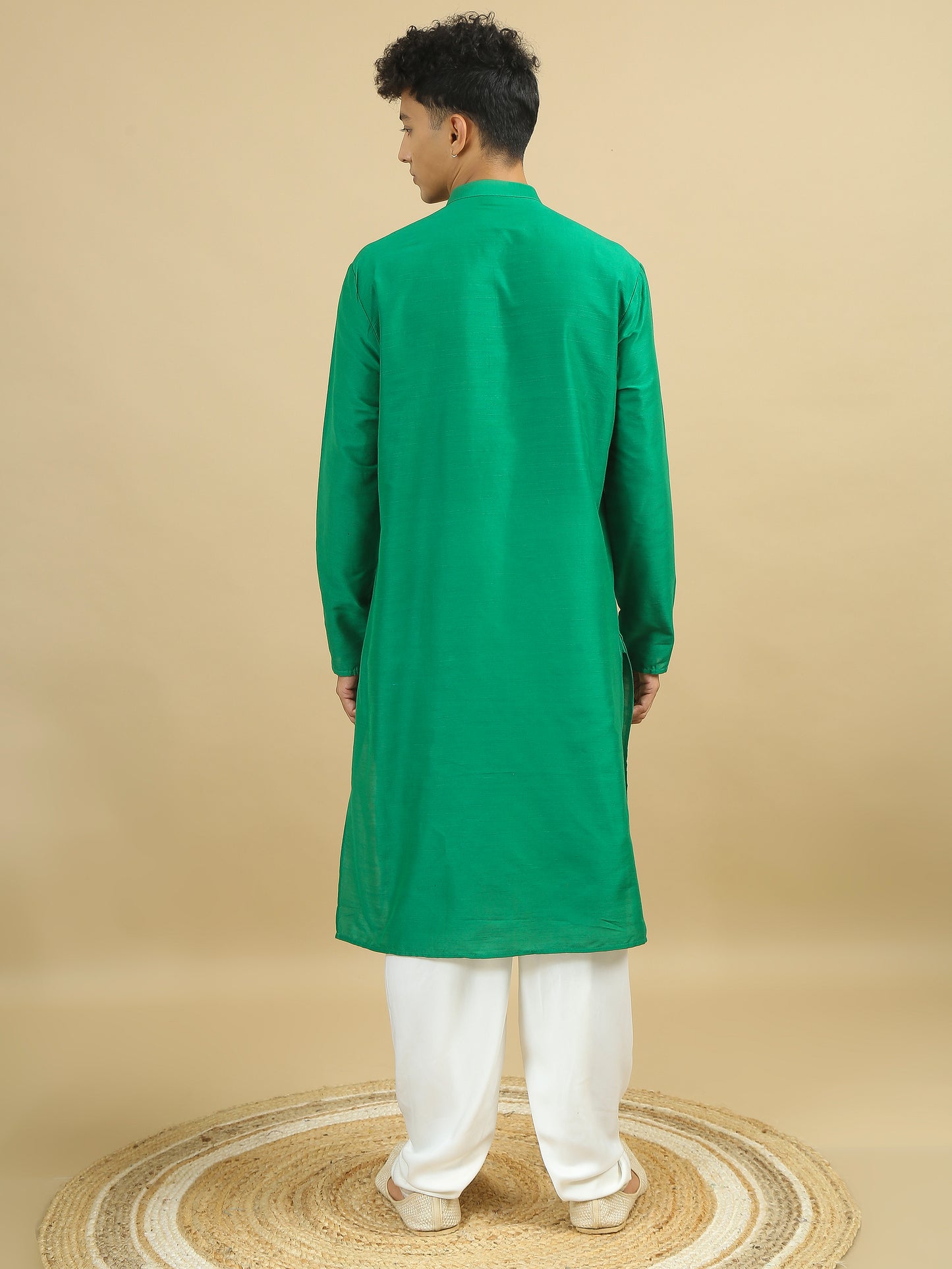 Tattva Men Cotton Blend Kurta Pyjama Set