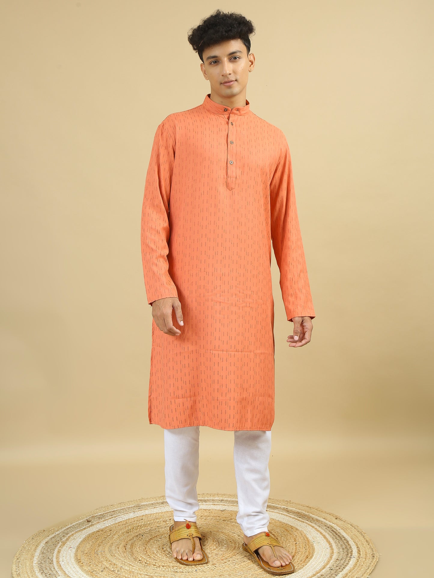 Tattva  Men Cotton Blend Kurta Pyjama Set