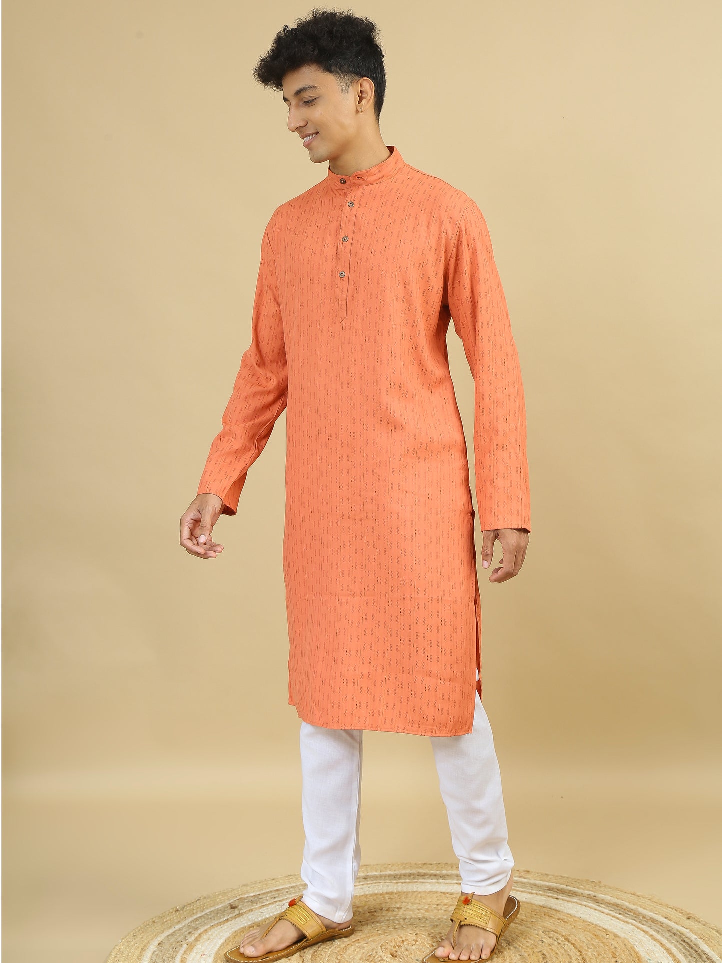 Tattva  Men Cotton Blend Kurta Pyjama Set