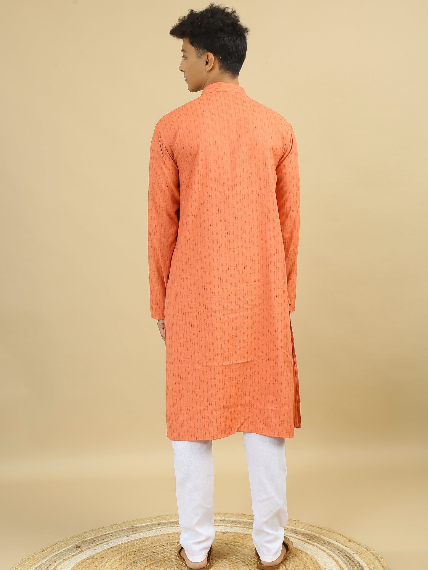 Tattva  Men Cotton Blend Kurta Pyjama Set