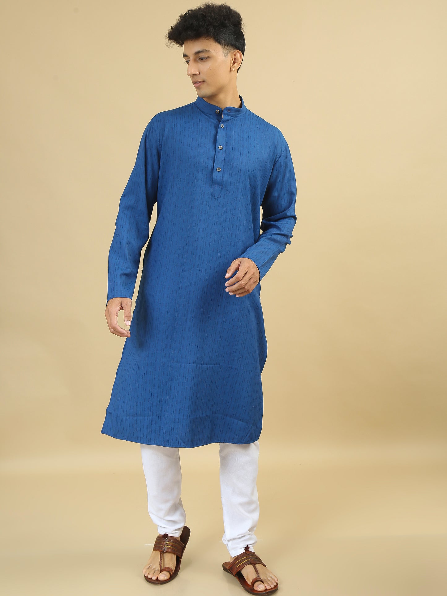 Tattva Men Cotton Blend Kurta Pyjama Set