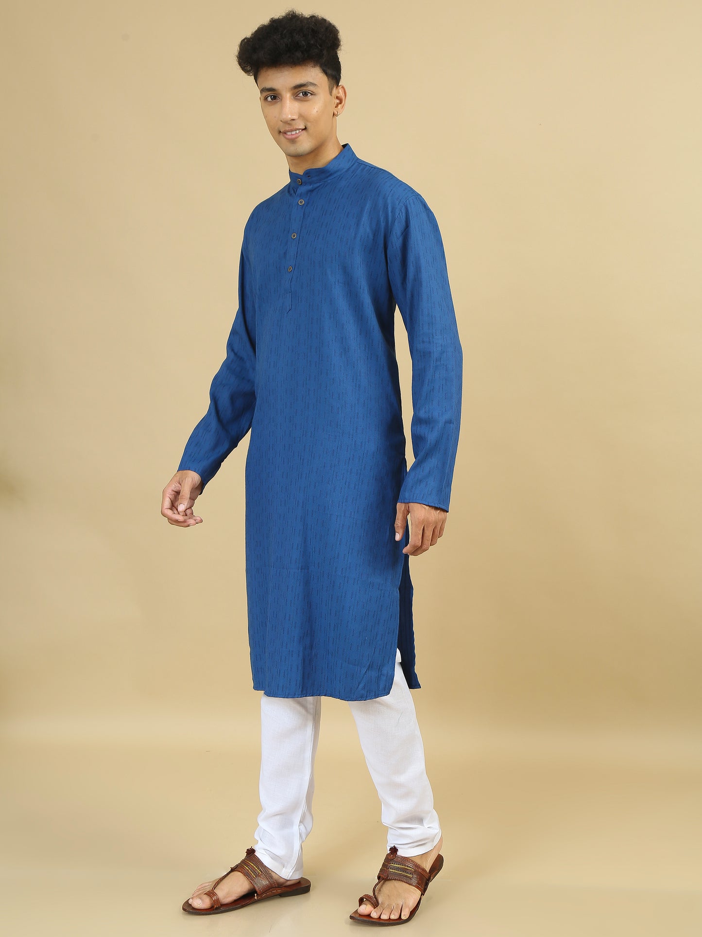 Tattva Men Cotton Blend Kurta Pyjama Set