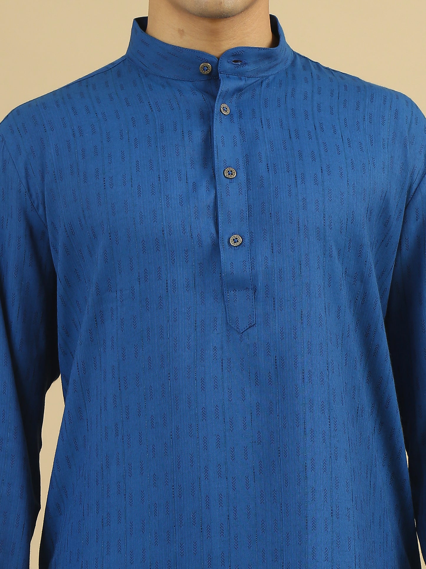 Tattva Men Cotton Blend Kurta Pyjama Set