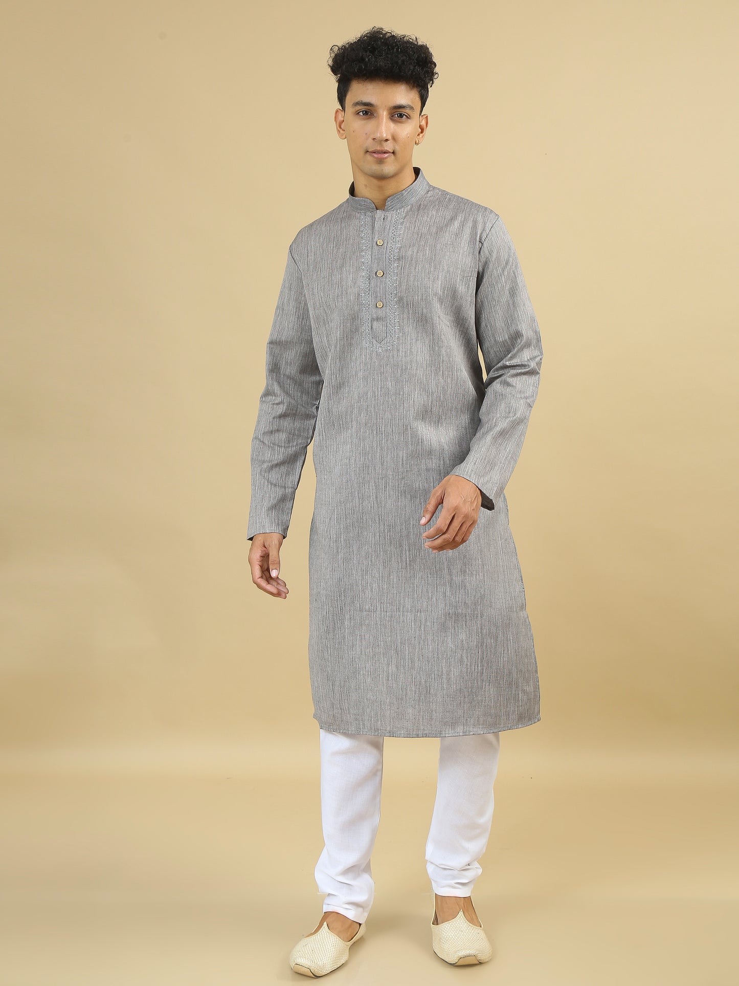 Tattva Men Cotton Blend Kurta Pyjama Set