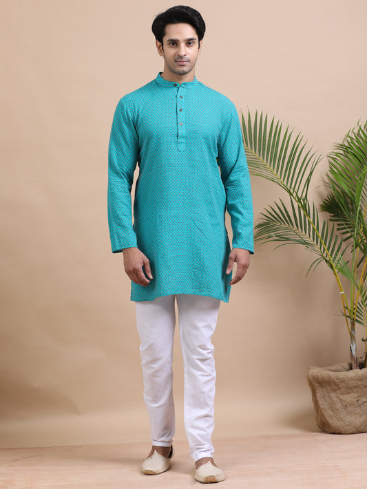 Tattva Tribal Thread Work Kurta