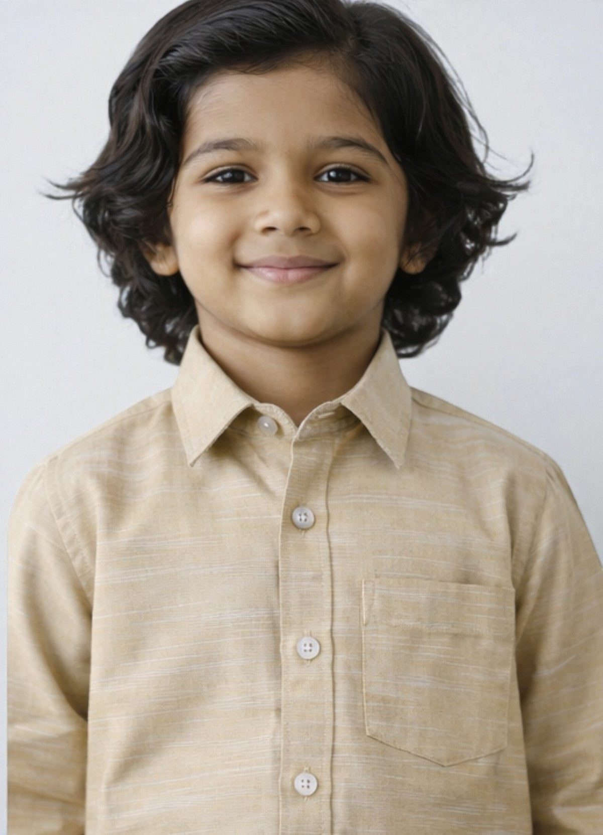 TATTVA Boys Solid Cotton Full Sleeves Shirt