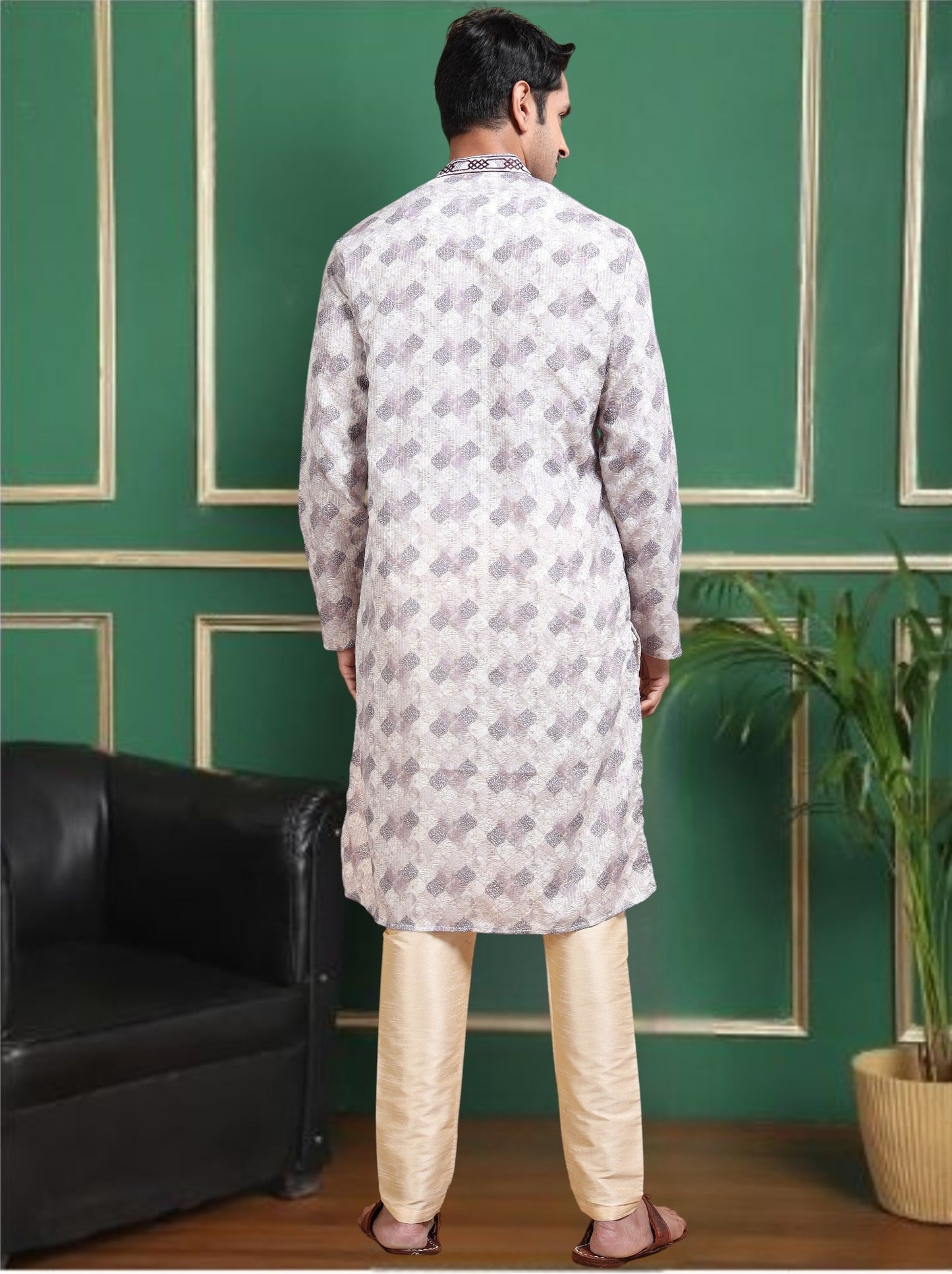 Tattva Men Empire Sequinned Kurta with Pyjamas