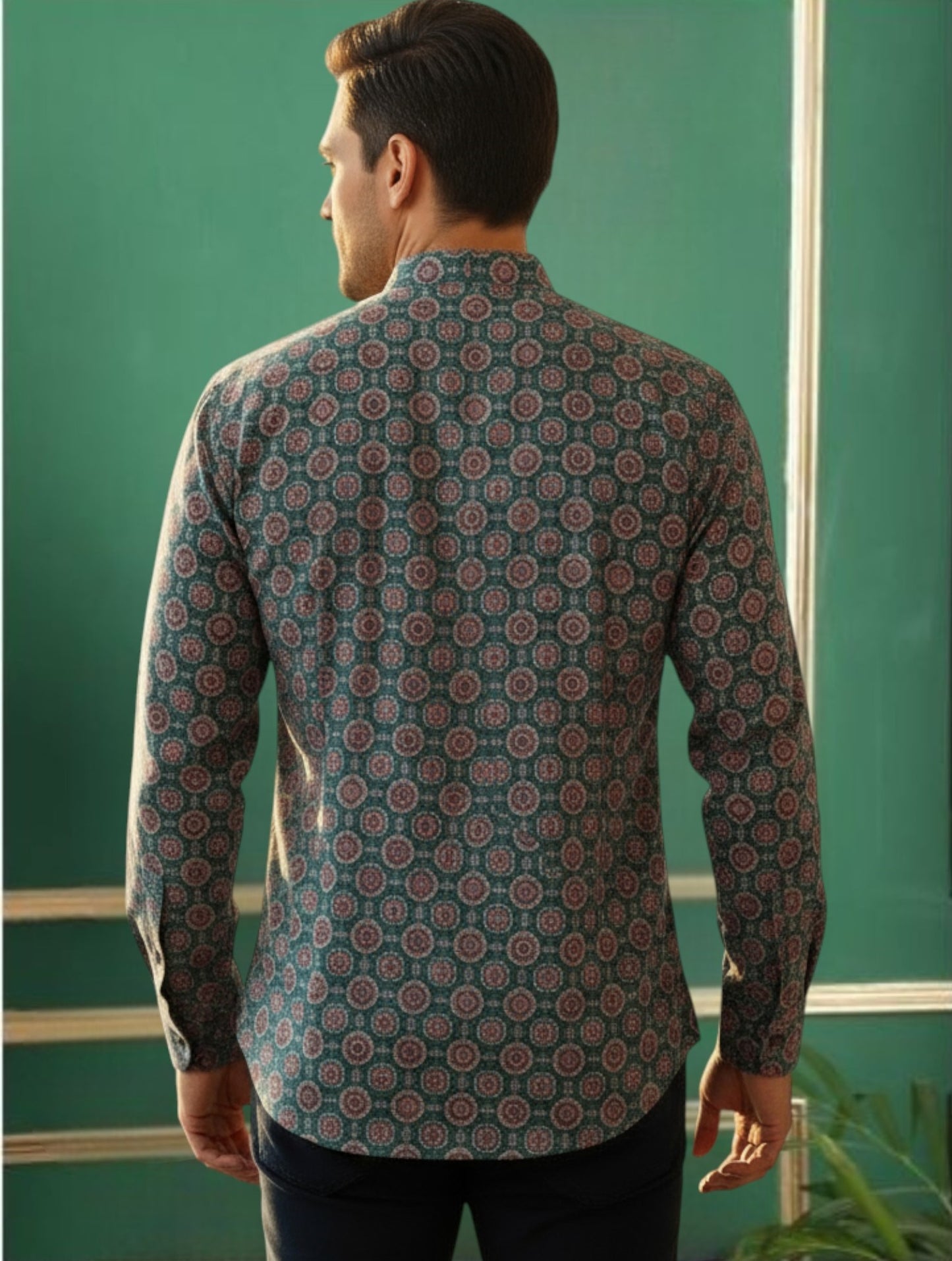 Tattva Men Printed Super Short Kurta