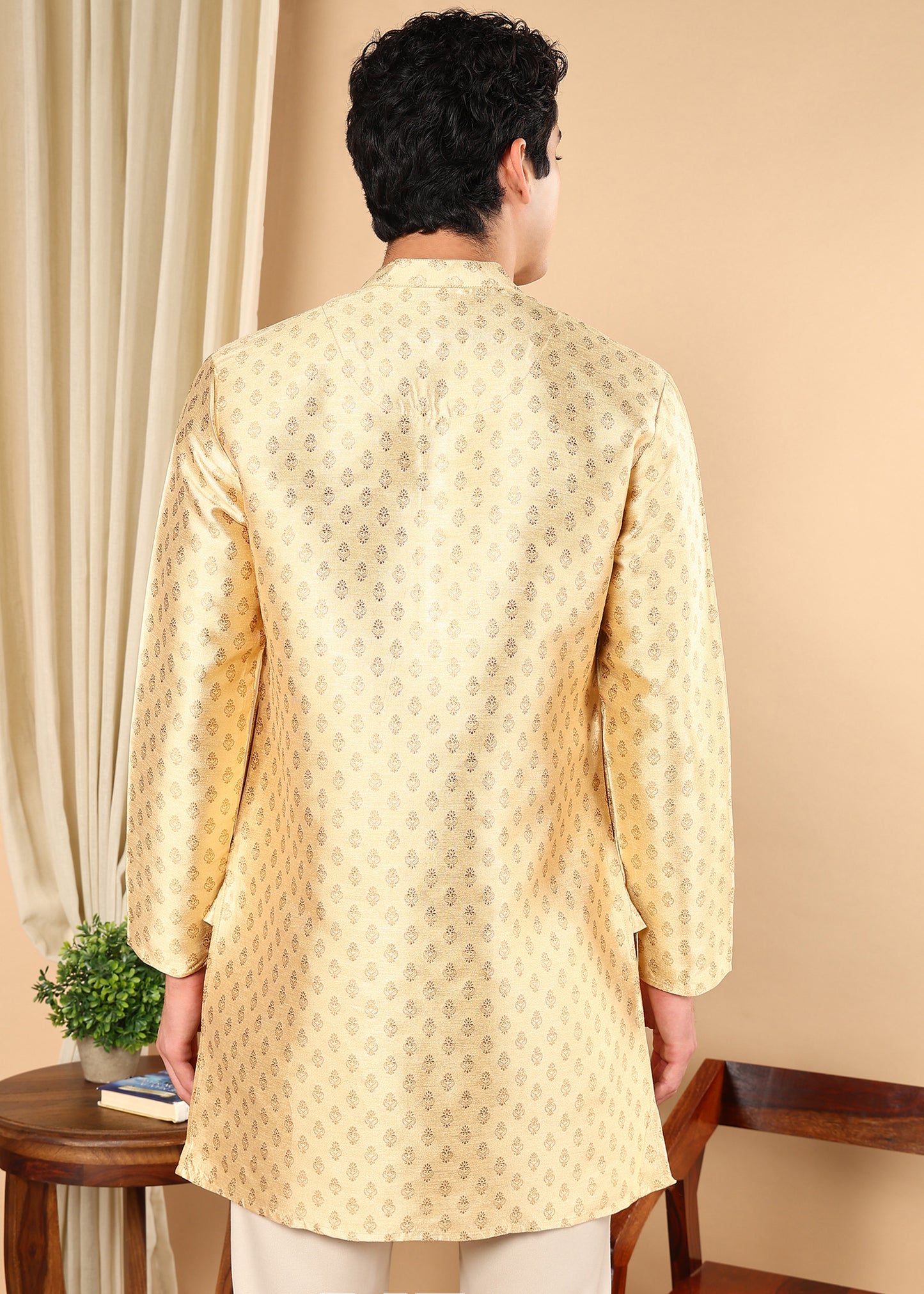 Tattva Men Ethnic Motifs Printed Short Kurta