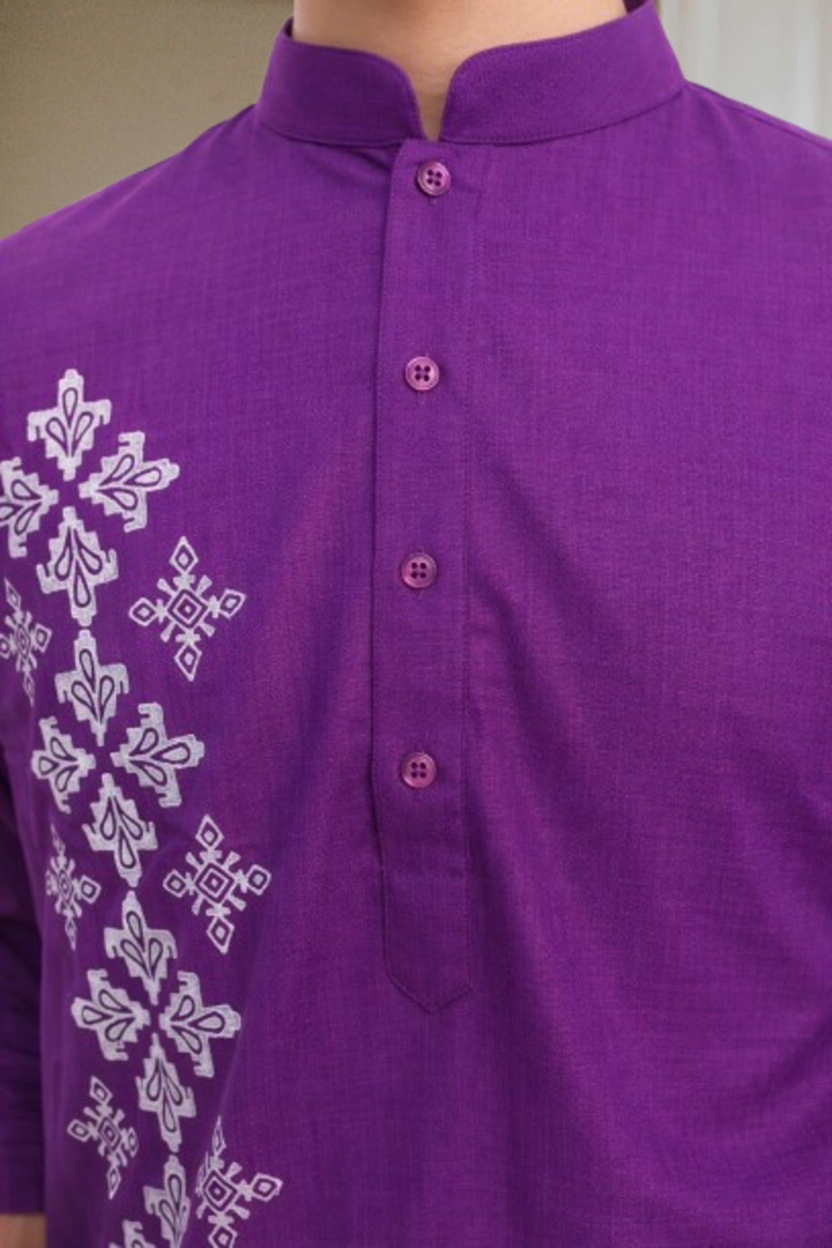 Tattva Men Premium Cotton Printed Straight Kurta