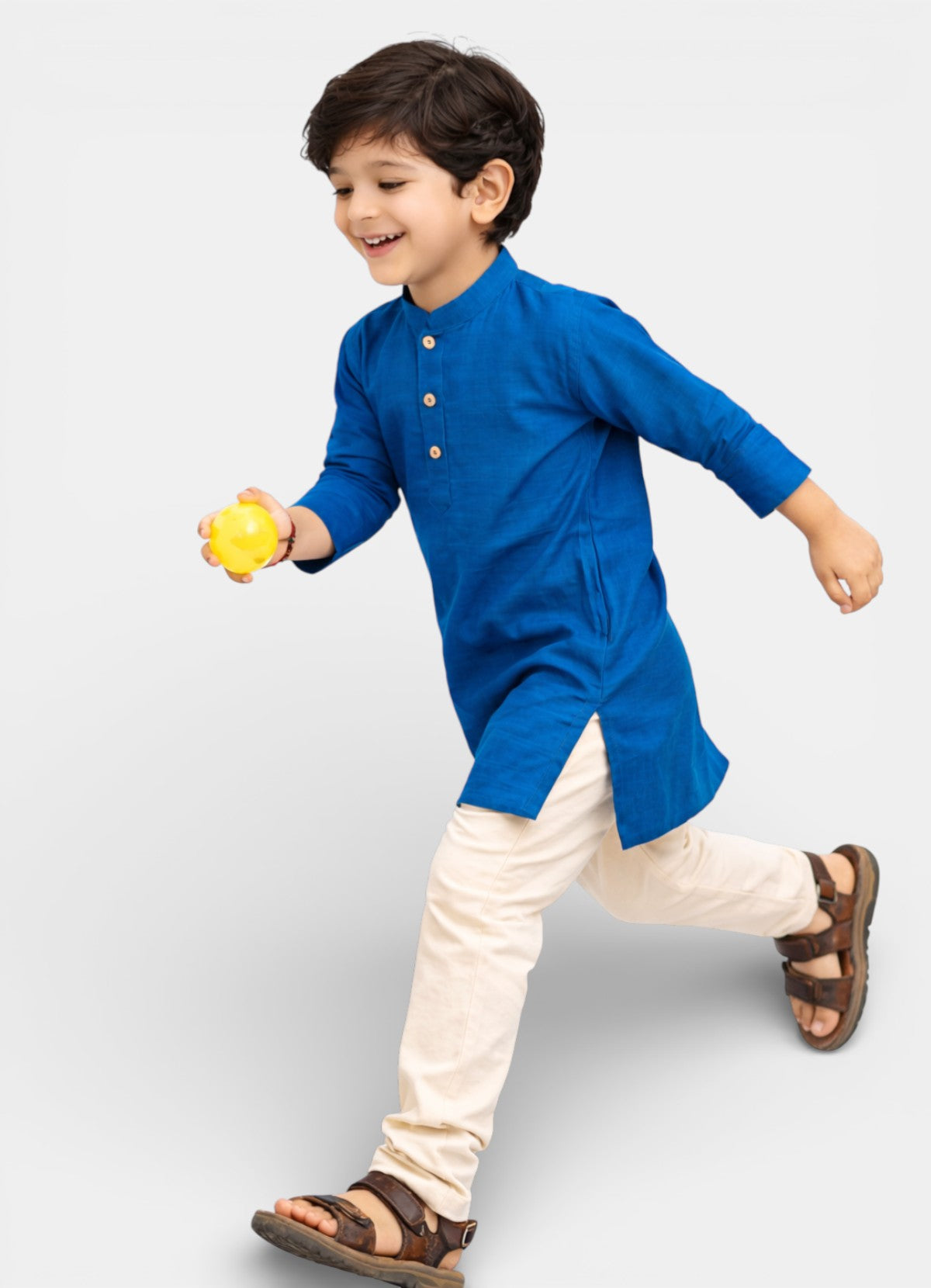 TATTVA Boys Cotton Solid Ethnic Kurta