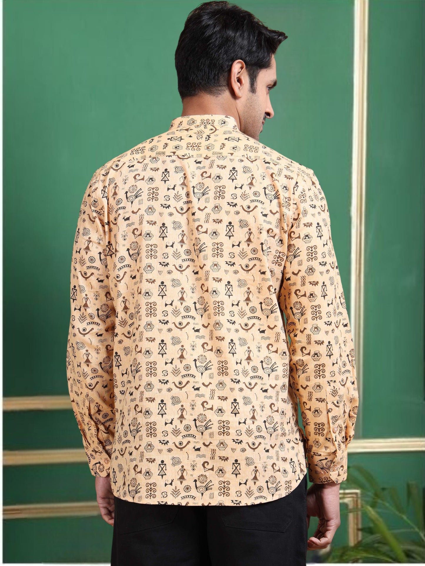 Tattva Men Printed Super Short Kurta