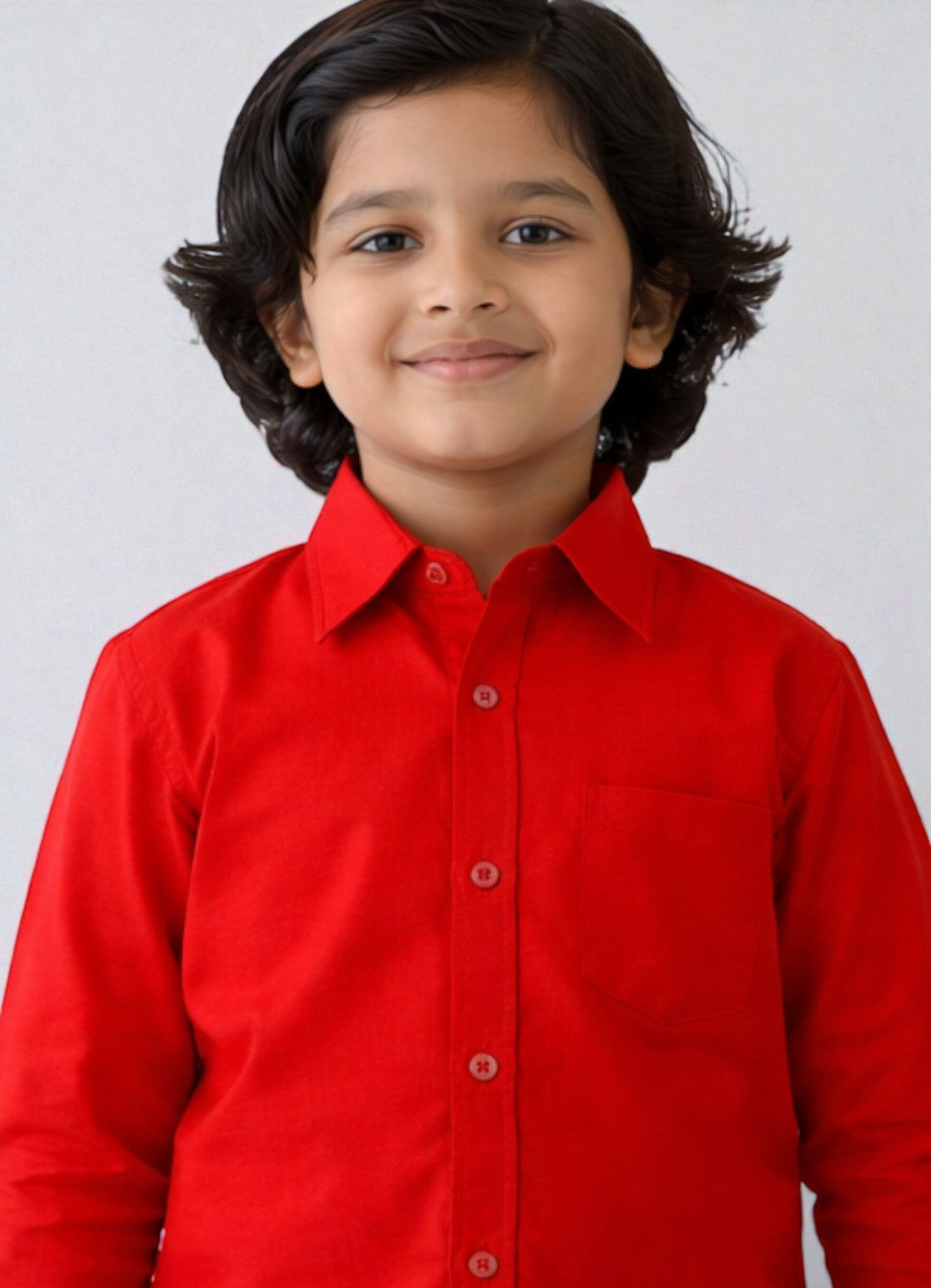 TATTVA Boys Solid Cotton Full Sleeves Shirt