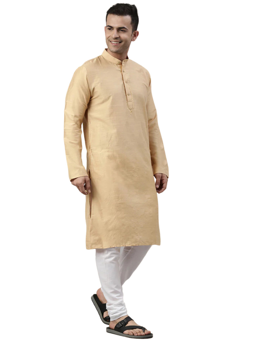 Buy White button-down kurta set by Bohame at Aashni and Co