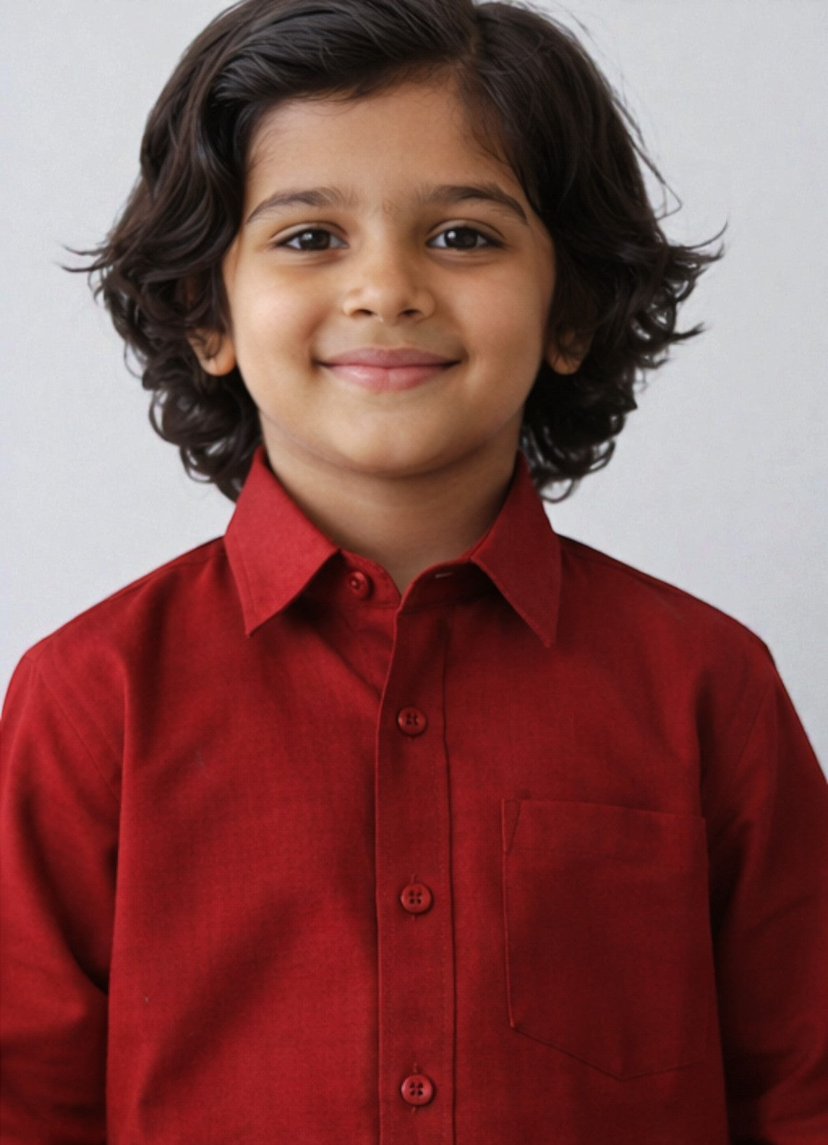 TATTVA Boys Solid Cotton Full Sleeves Shirt