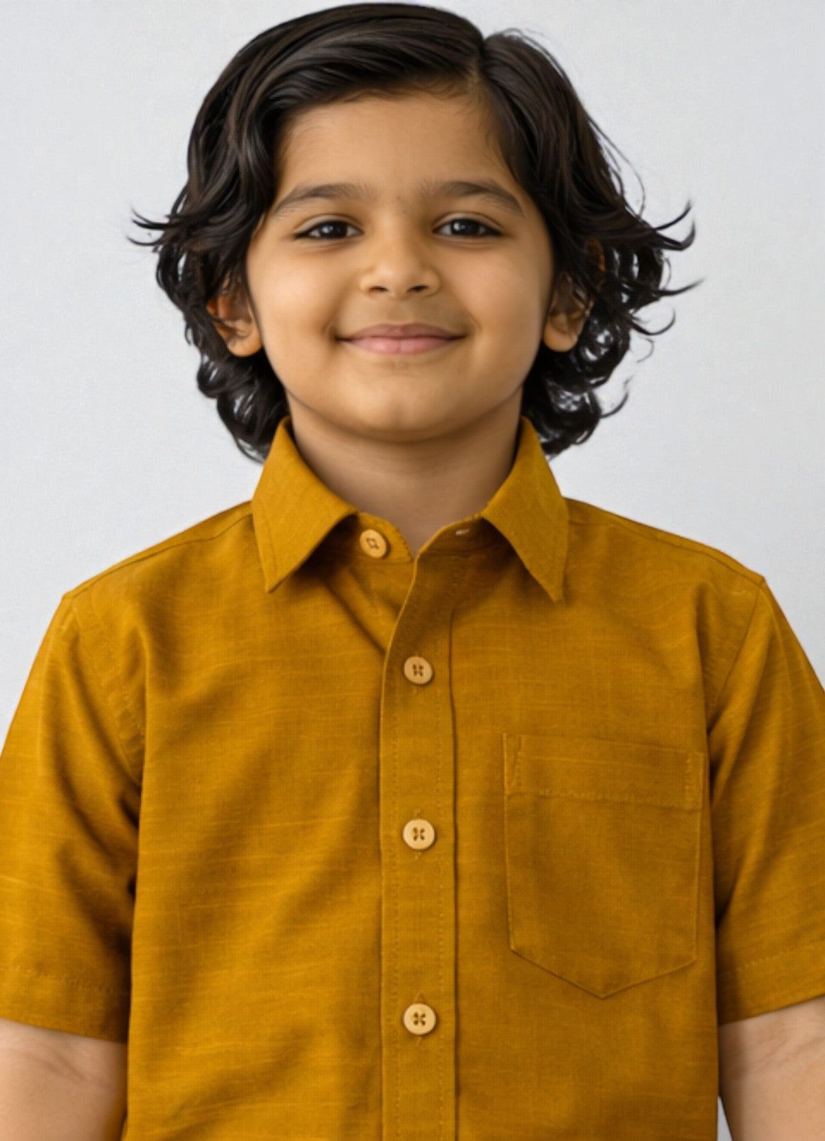 TATTVA Boys Solid Cotton Half Sleeves Shirt