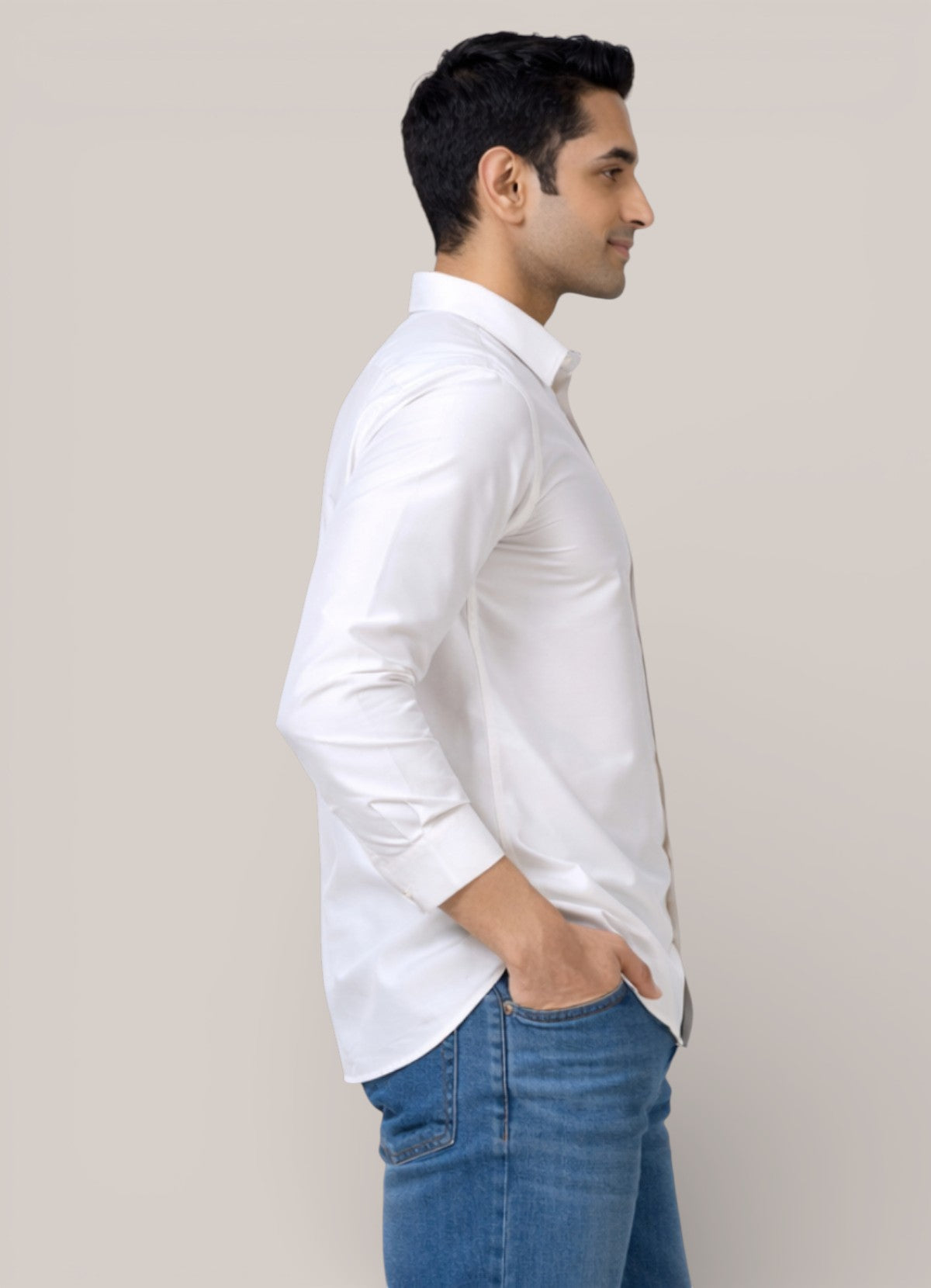 Tattva Men Solid Premium Polyester Casual Shirt