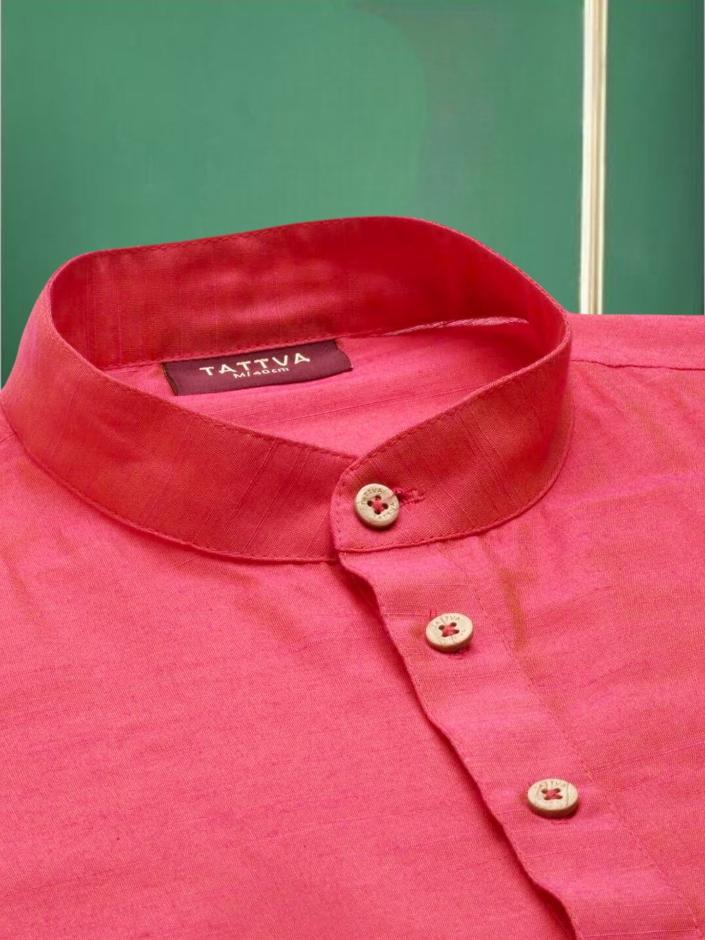 Tattva Men Solid Short Kurta