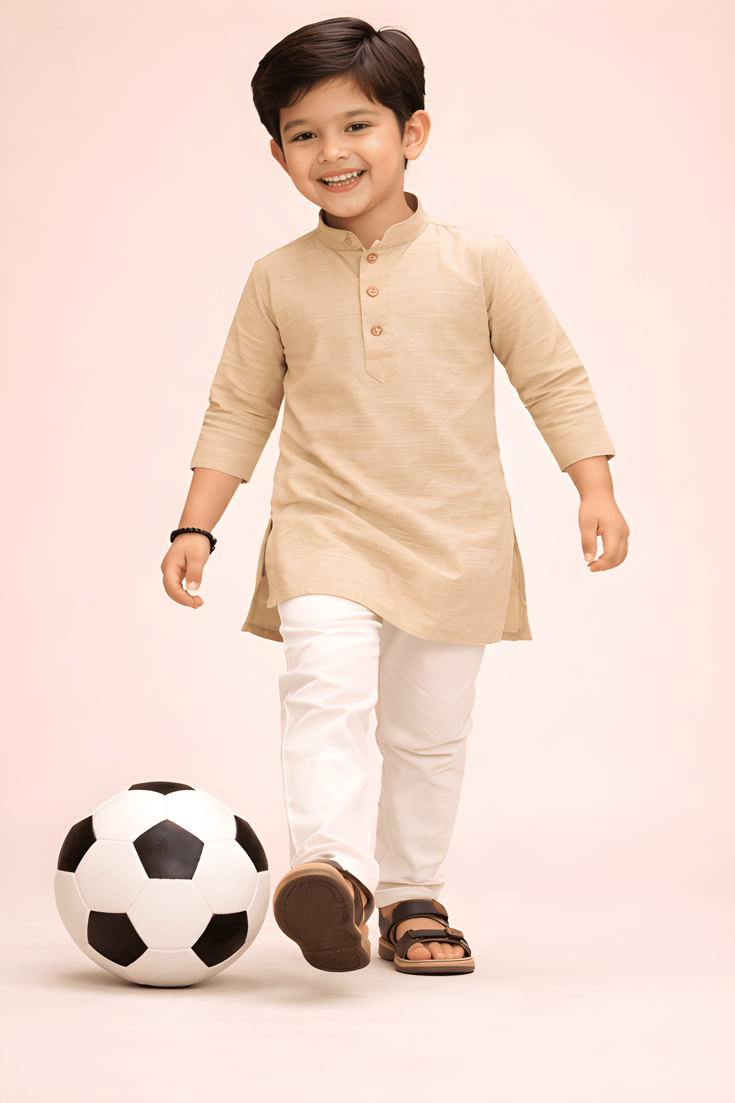 TATTVA Boys Cotton Solid Ethnic Kurta