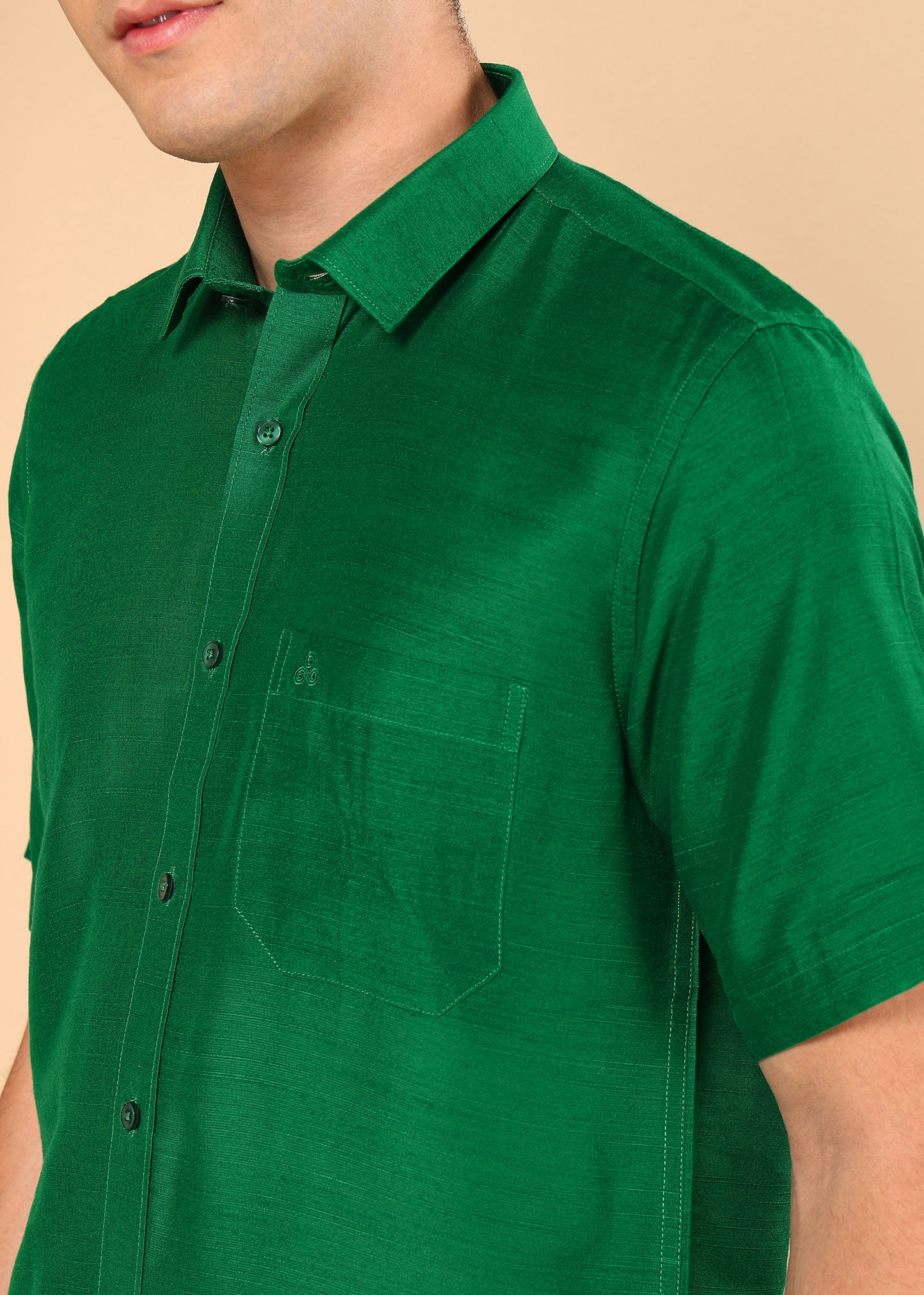 Tattva Men Green Solid Opaque Shirt