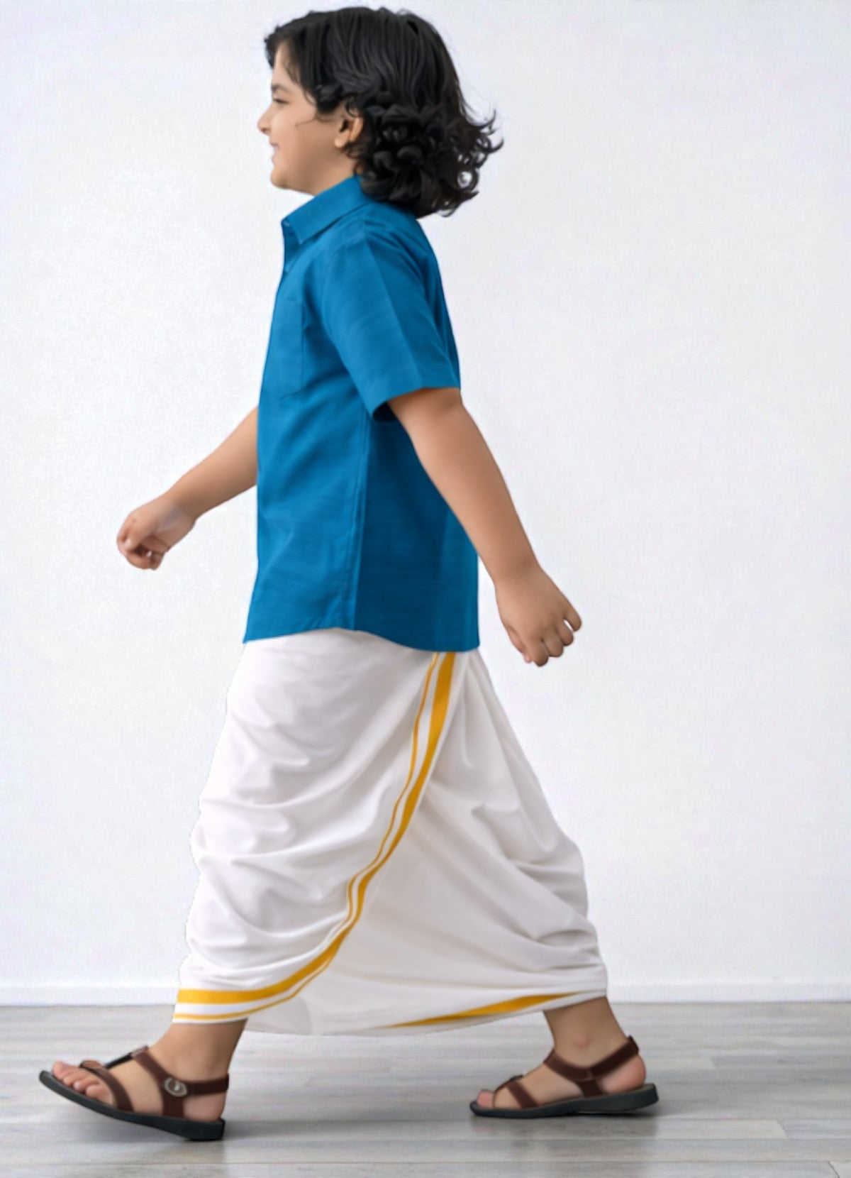TATTVA Boys Solid Cotton Half Sleeves Shirt