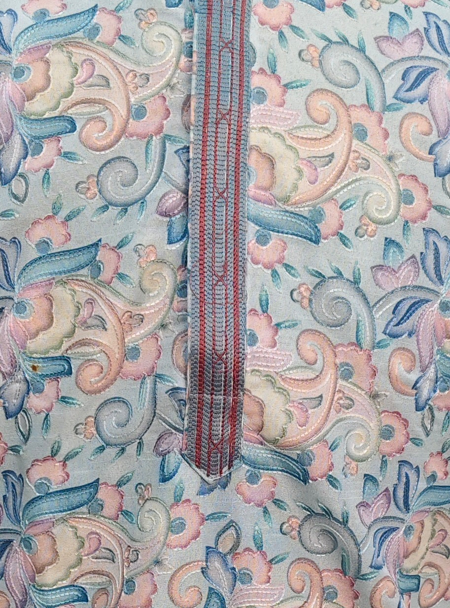 Tattva Men Applique Threadwork Short Kurta