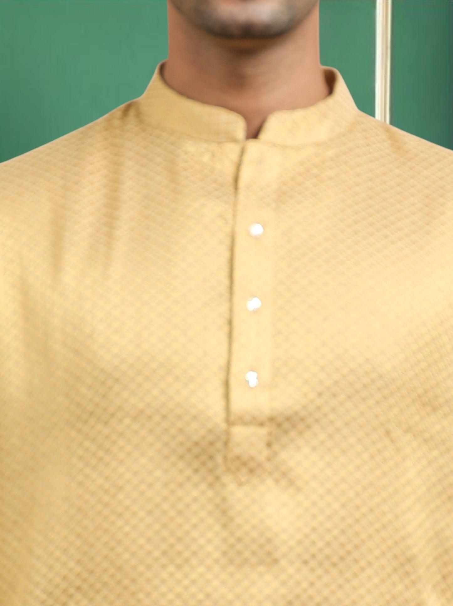 Tattva Honey Toned brocade Polyster Short Kurta