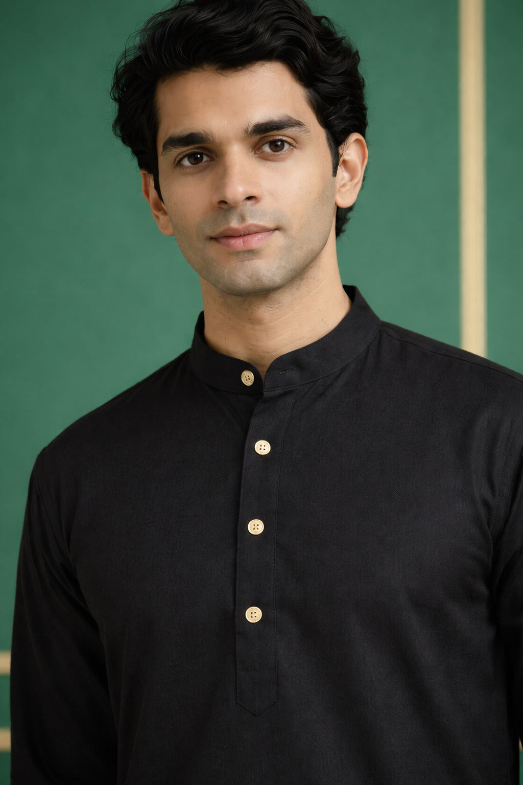 Tattva Men Premium Cotton Solid Straight Kurta