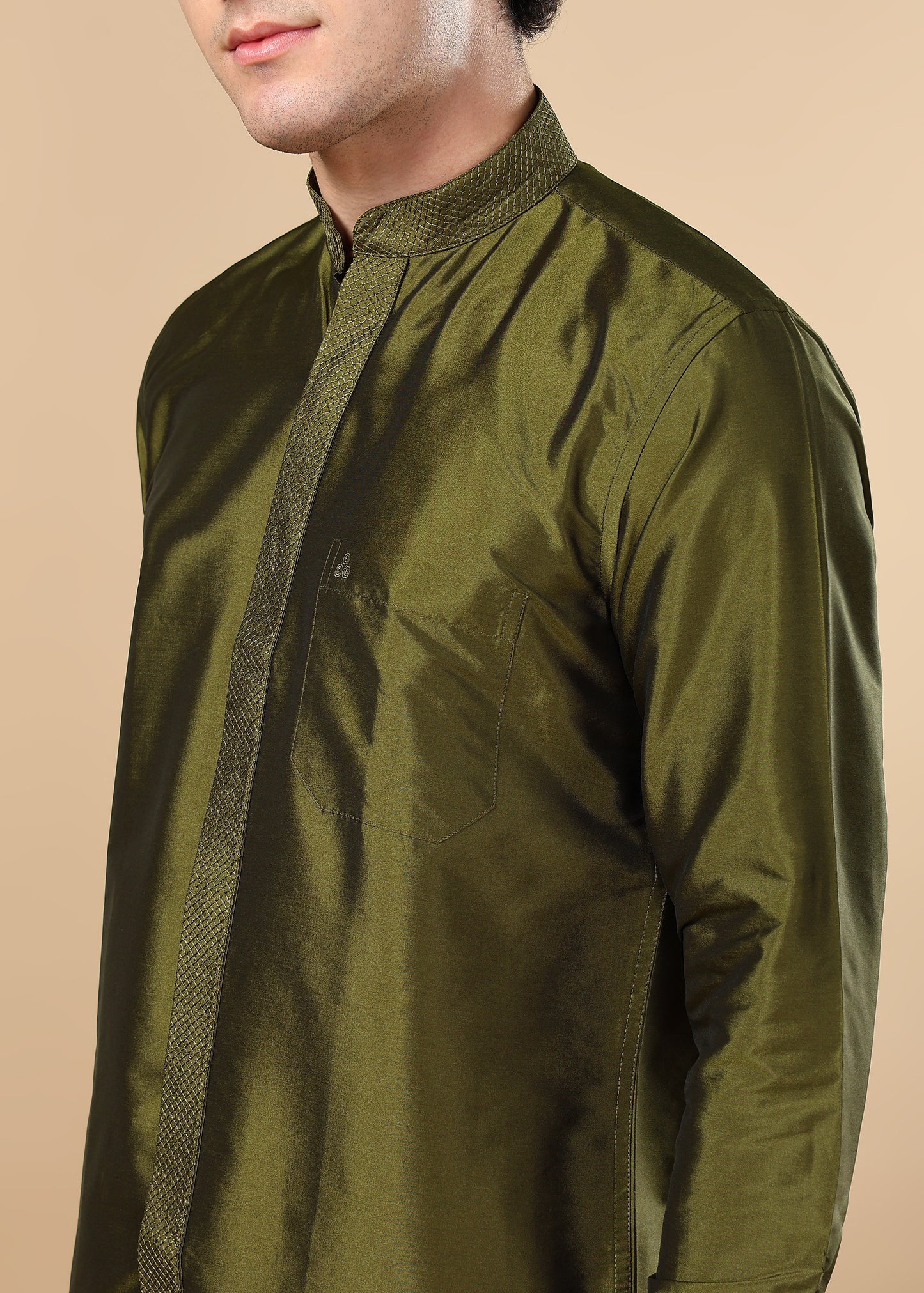 Tattva Men Olive Solid Shirt